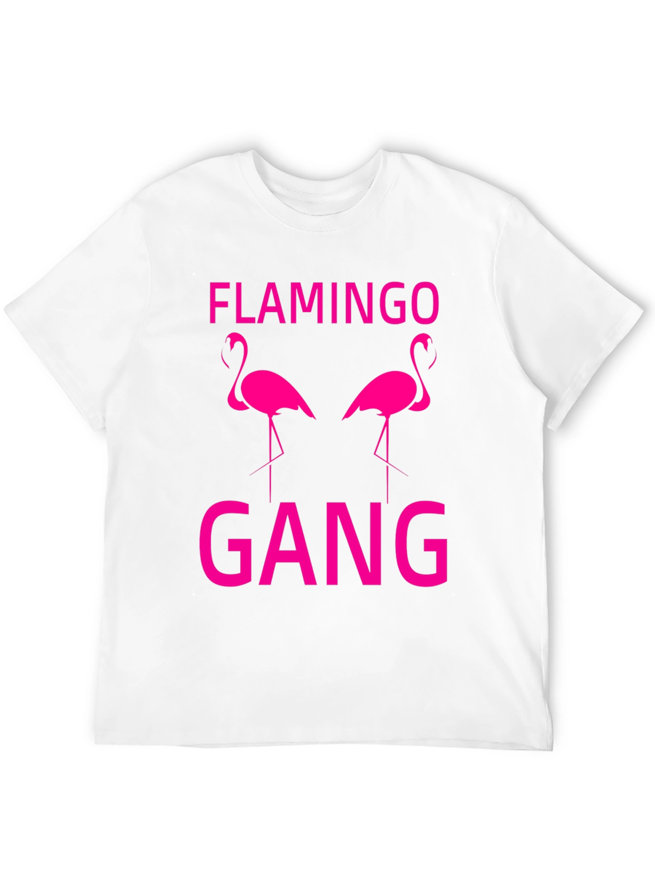 Flamingo Gang Graphic T-Shirt - Black
