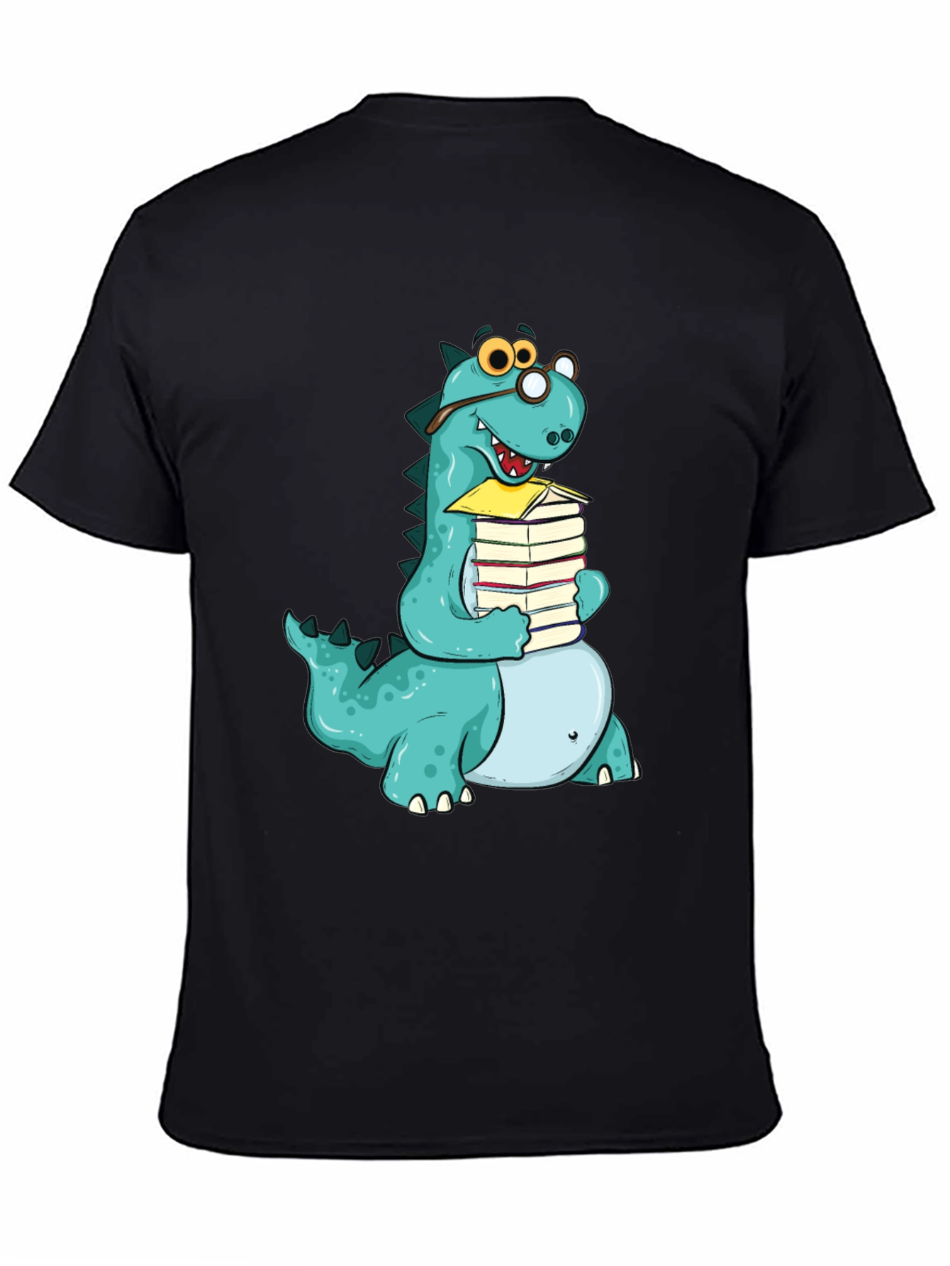 Dino Bookworm T-Shirt - Novelty Apparel