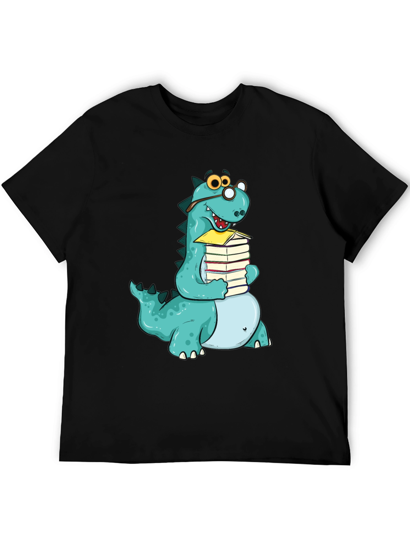 Dino Bookworm T-Shirt - Novelty Apparel