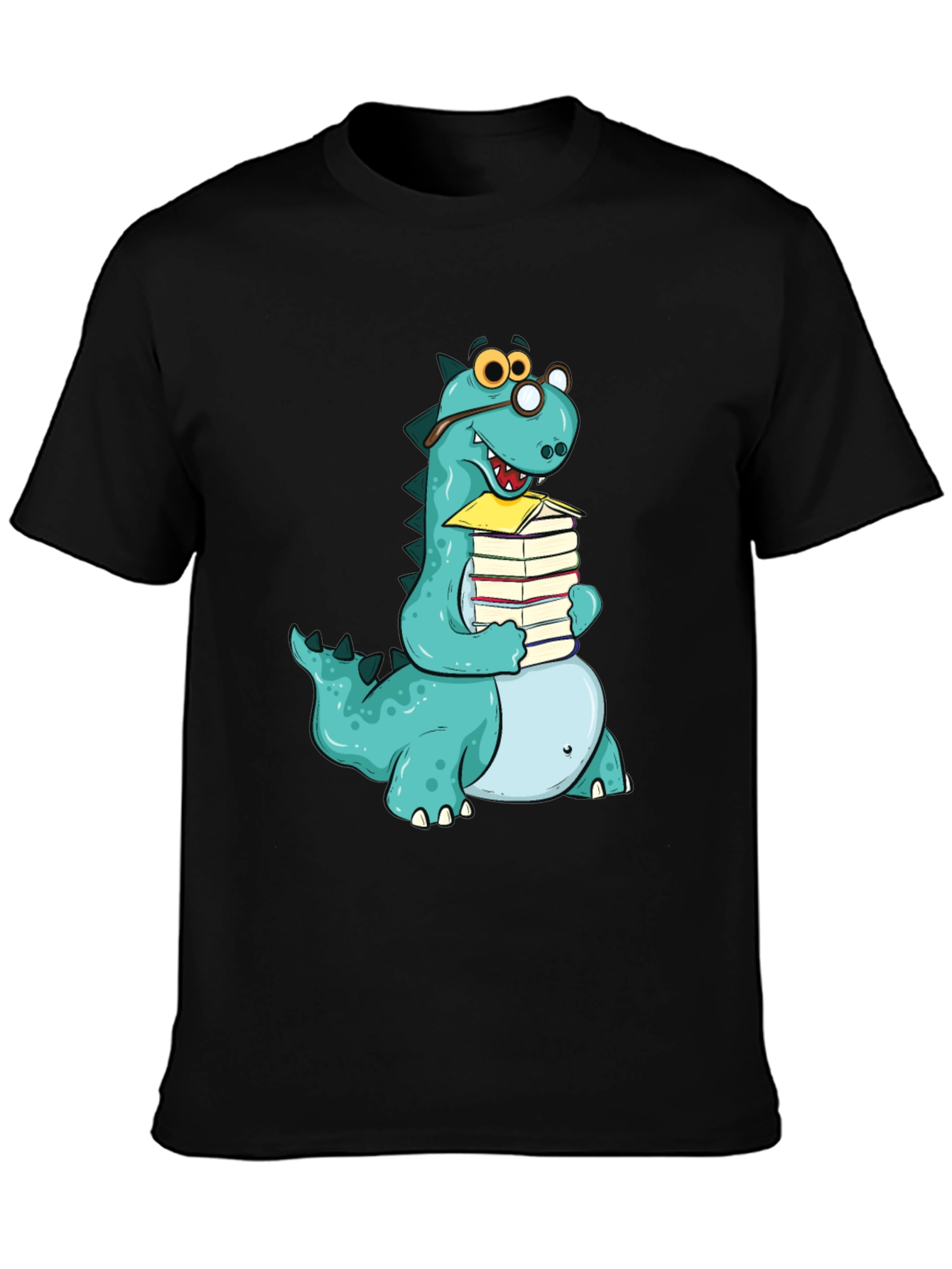 Dino Bookworm T-Shirt - Novelty Apparel