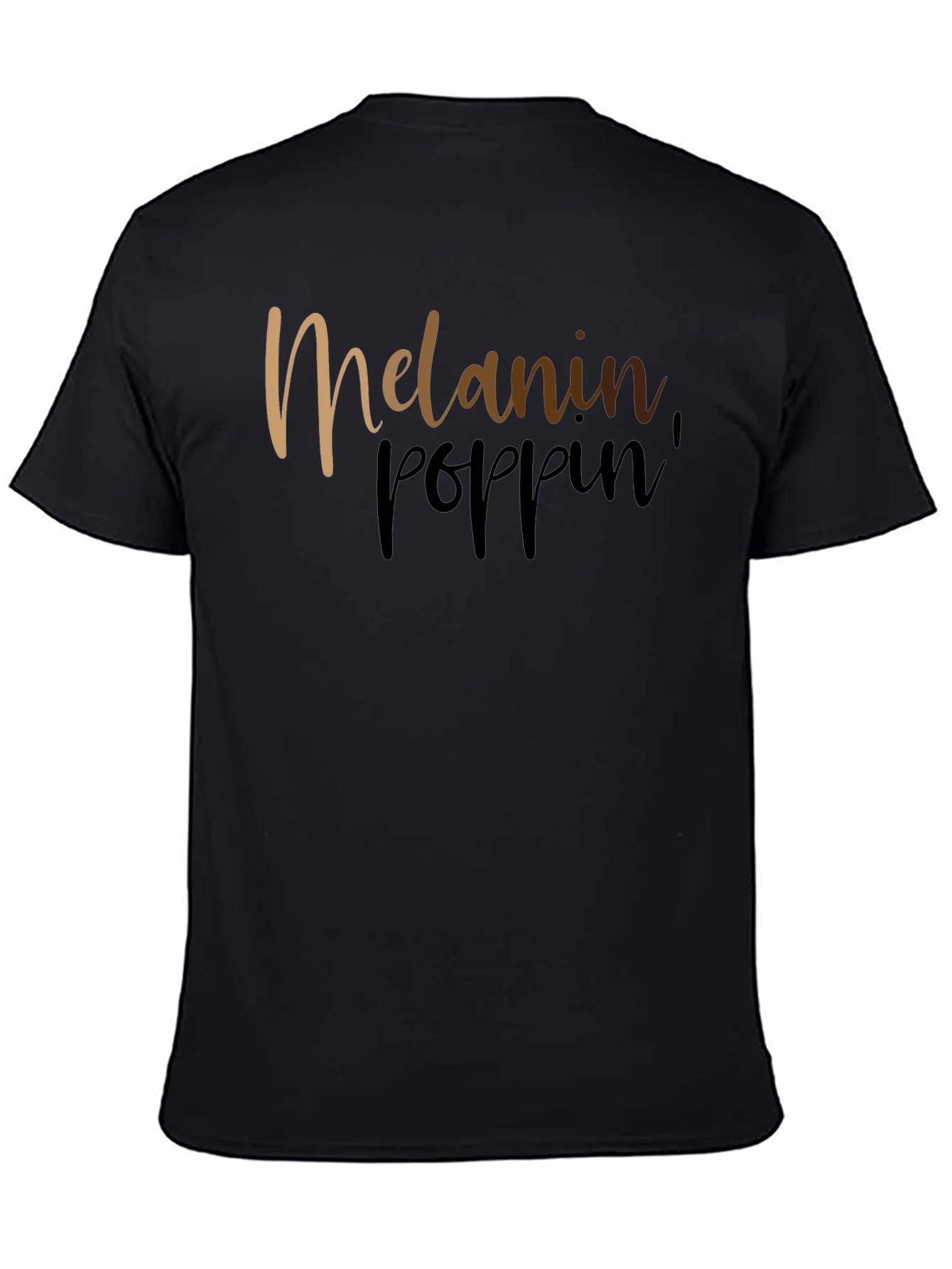 Melanin Poppin Graphic Black T-Shirt