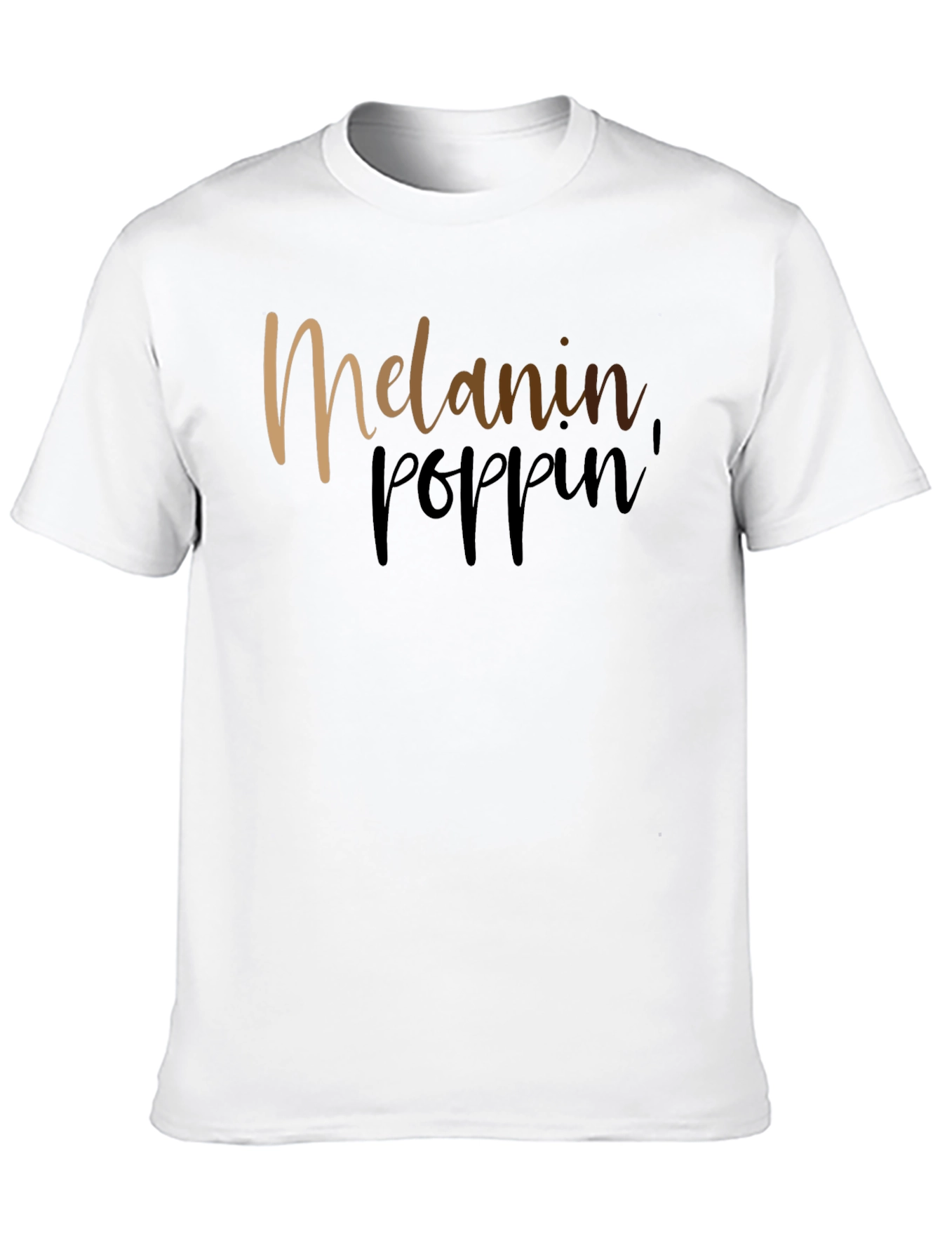 Melanin Poppin Graphic Black T-Shirt