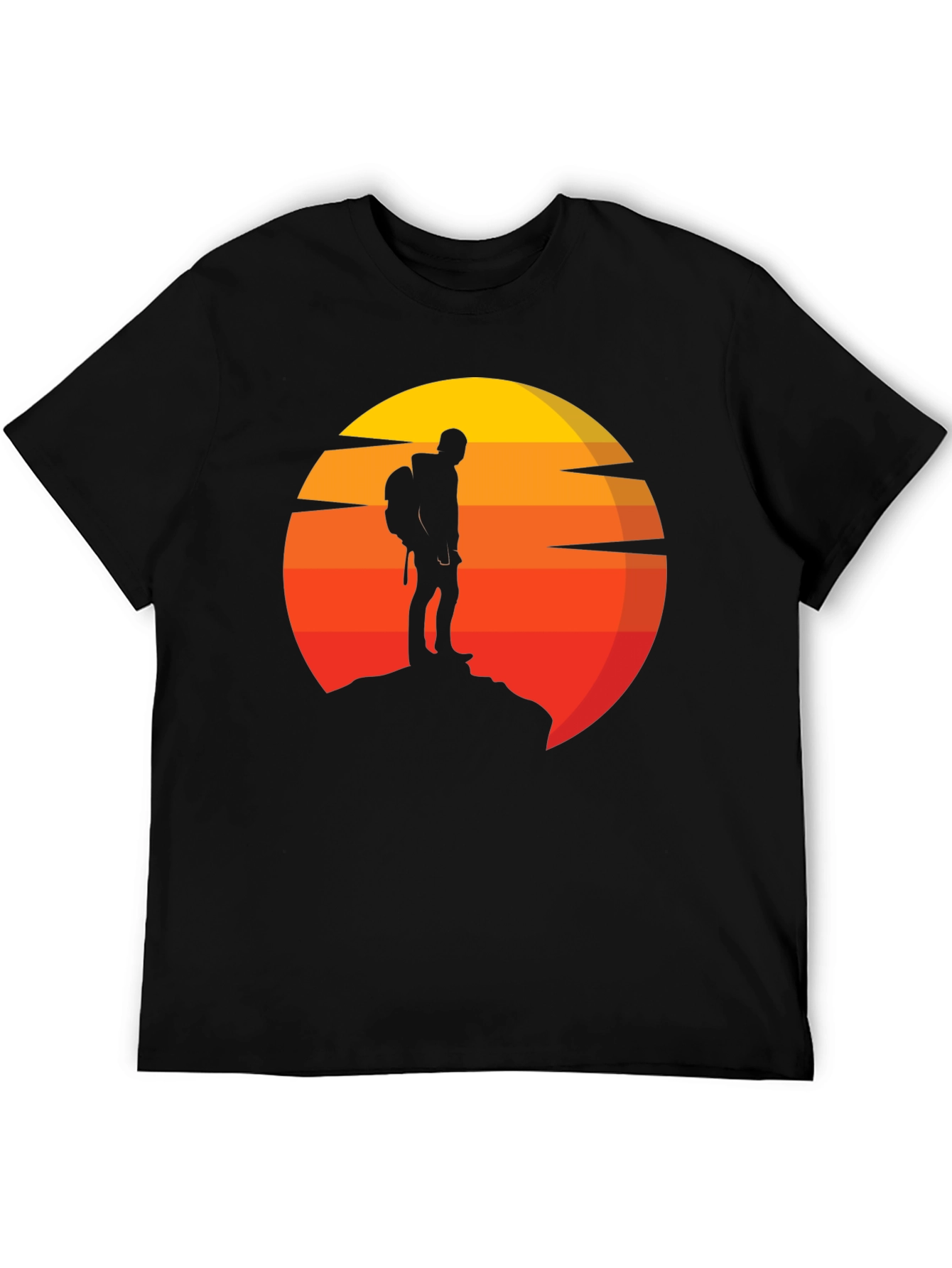 Sunset Hiker Graphic Tee - Adventure Ready!