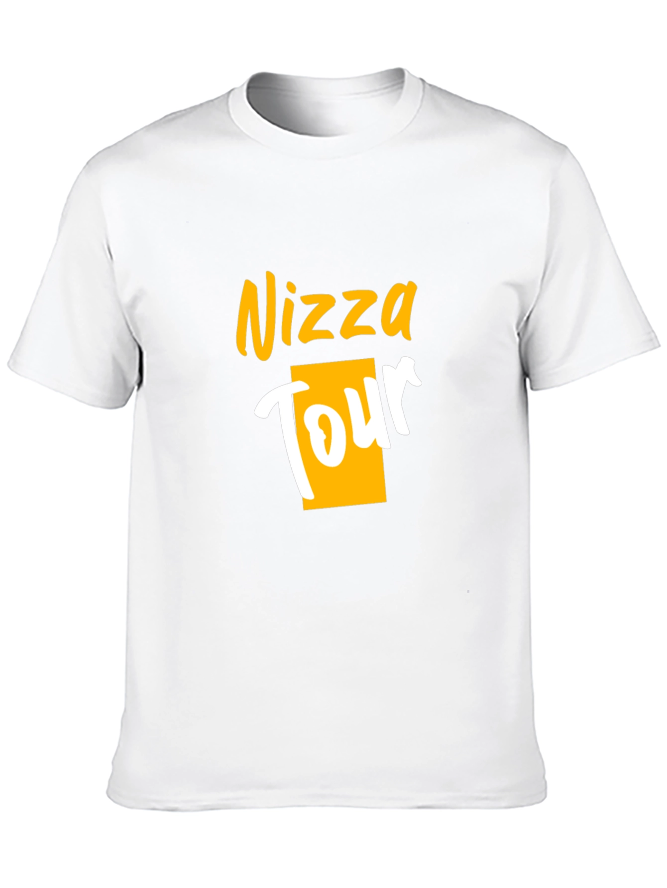 Nizza Tour Graphic Tee - Black Cotton T-Shirt