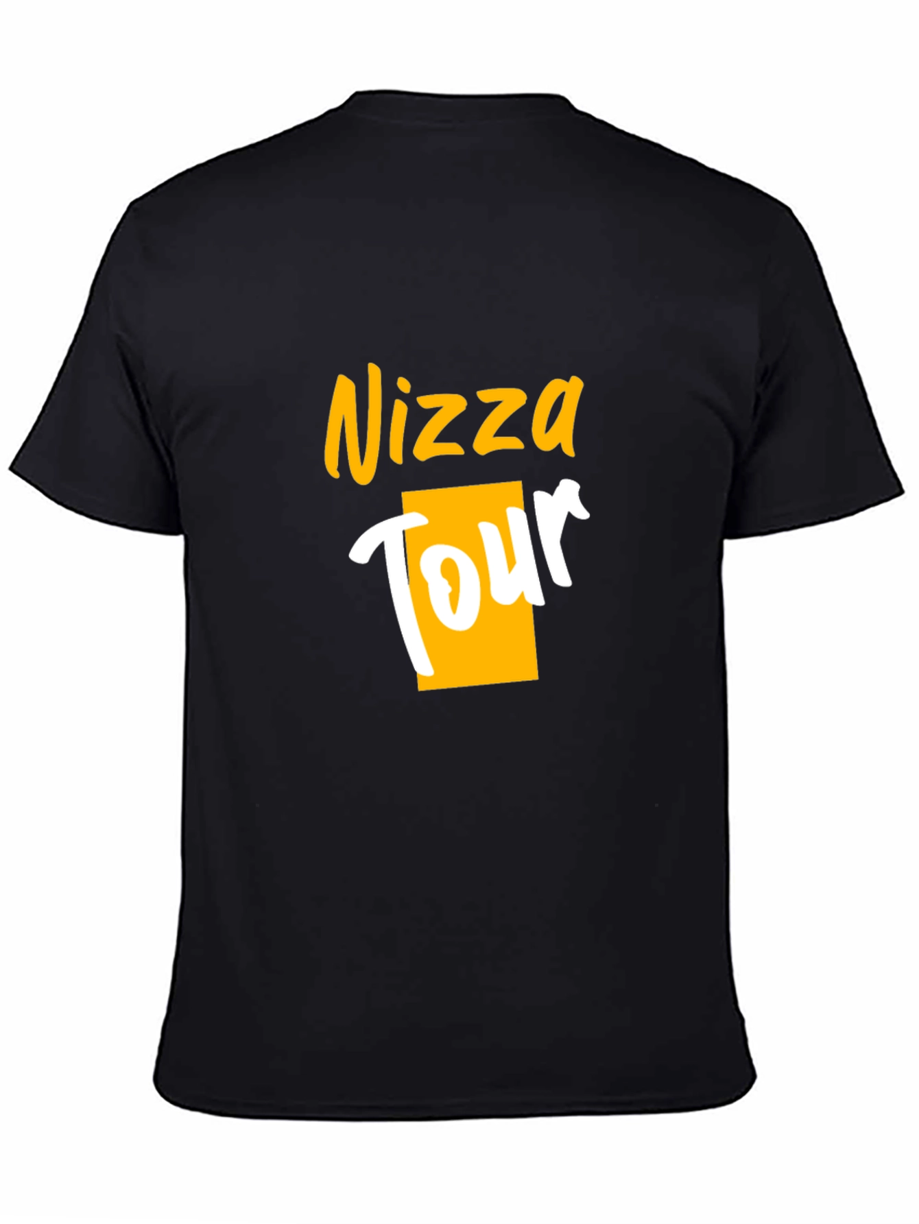 Nizza Tour Graphic Tee - Black Cotton T-Shirt