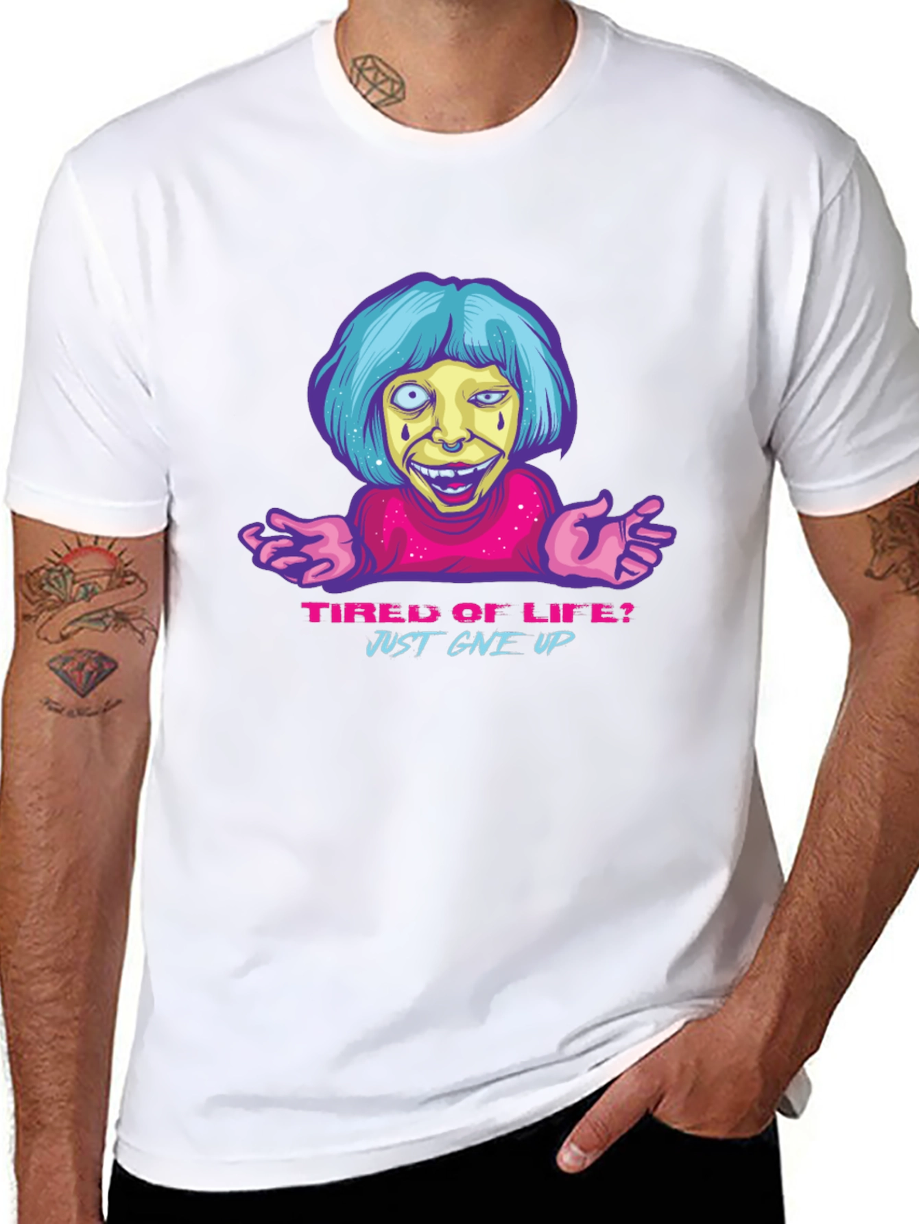 Tired of Life? Sarcastic Graphic T-Shirt