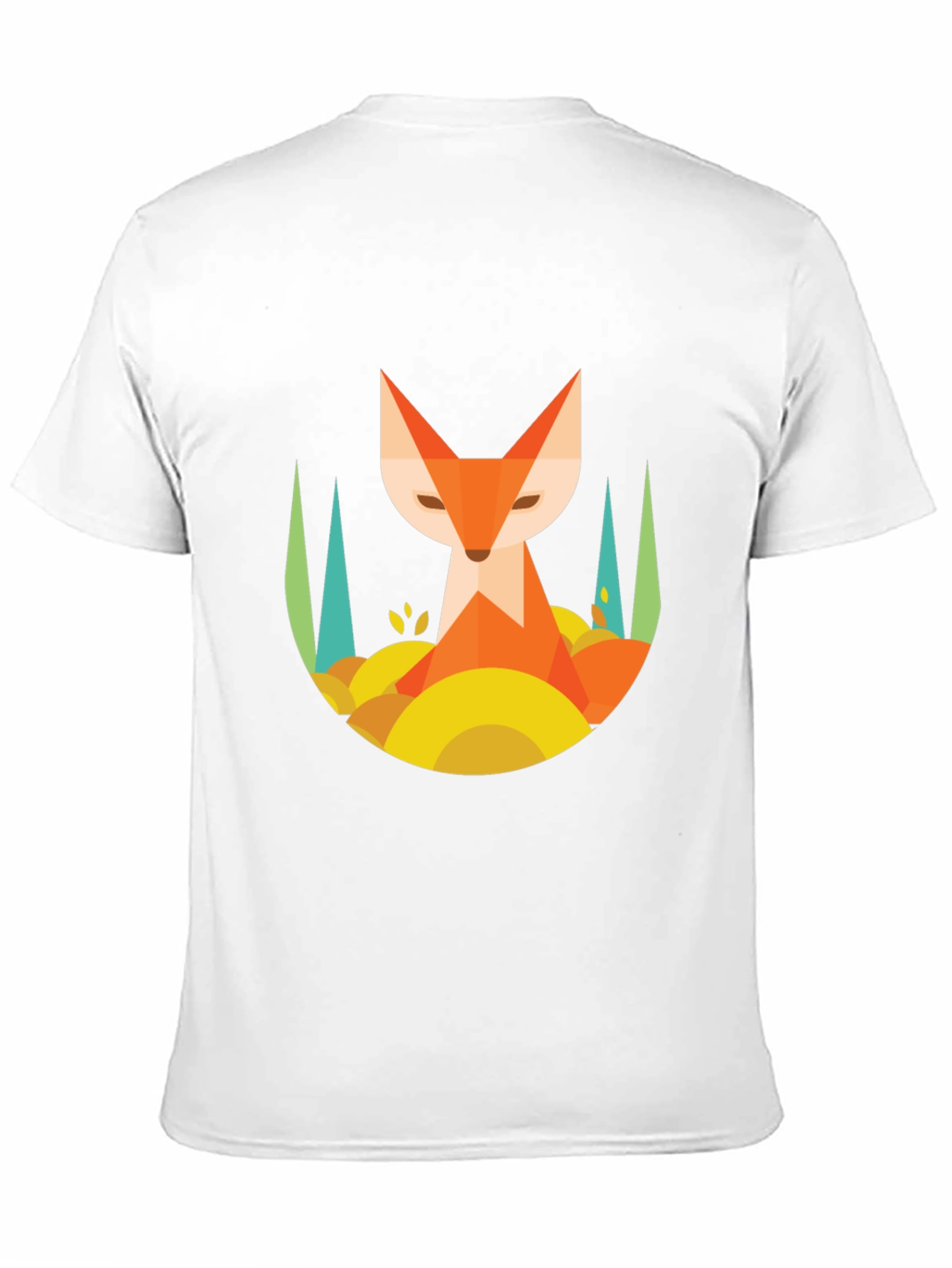 Geometric Fox T-Shirt - Abstract Design
