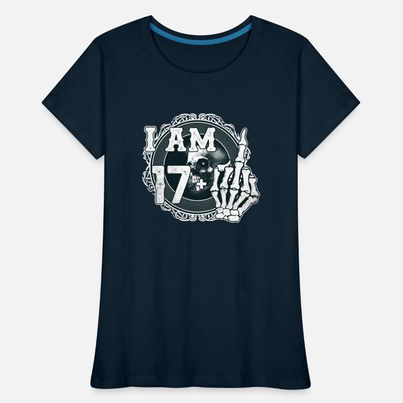 I'm 17 plus 1 middle finger Skull funny 18th