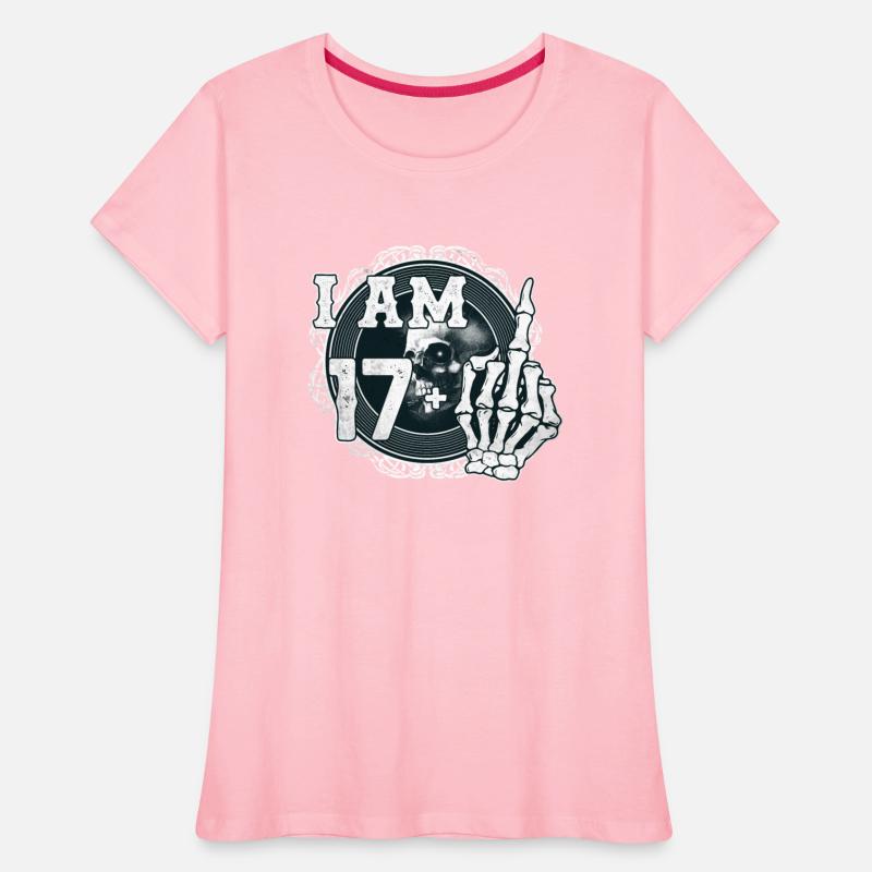 I'm 17 plus 1 middle finger Skull funny 18th