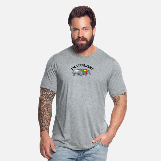 I’m Different Autistic Person Cool Rhino T-Shirt