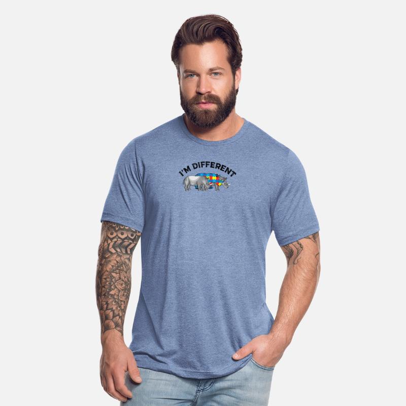 I’m Different Autistic Person Cool Rhino T-Shirt