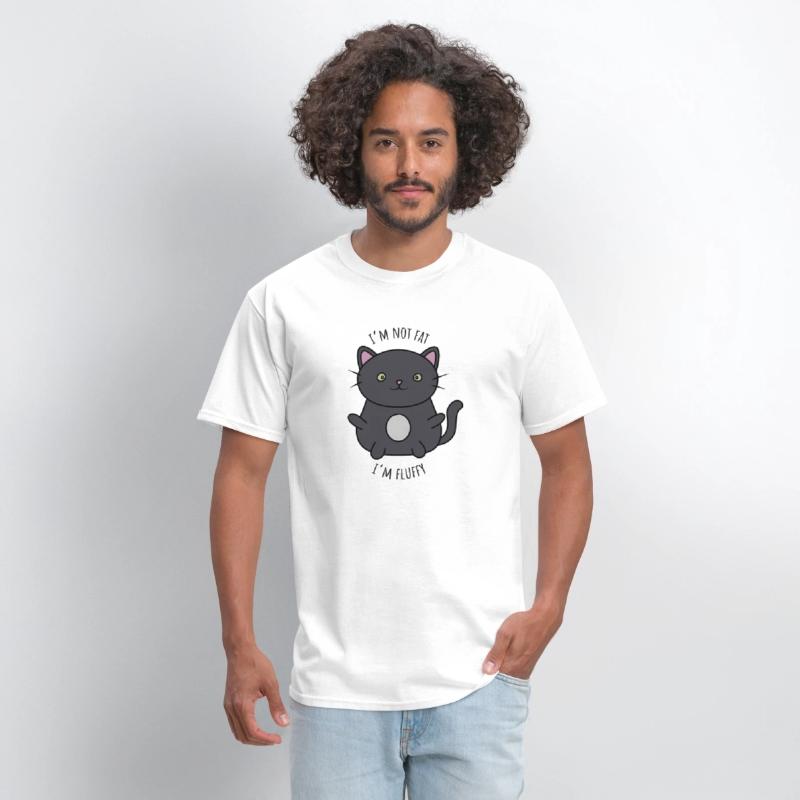 Im not fat Im fluffy Cute fat cat Classic T Shirt