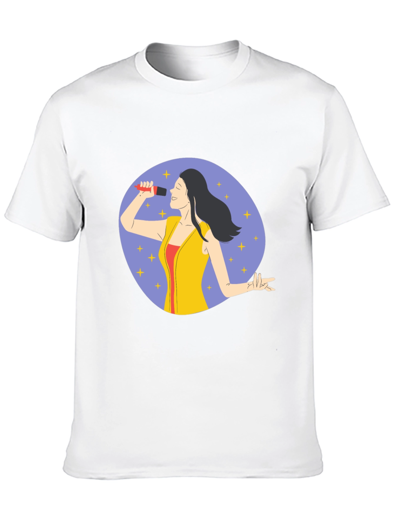 Singer Graphic Print Black T-Shirt