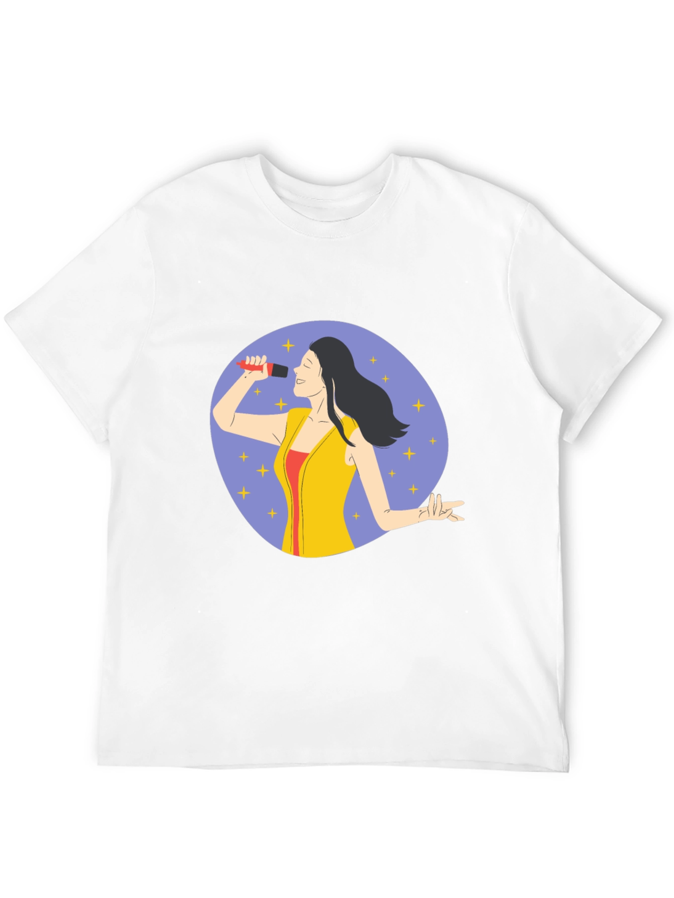 Singer Graphic Print Black T-Shirt