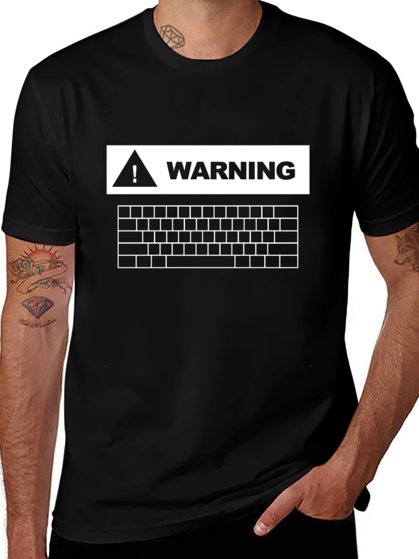 Warning Keyboard T-Shirt