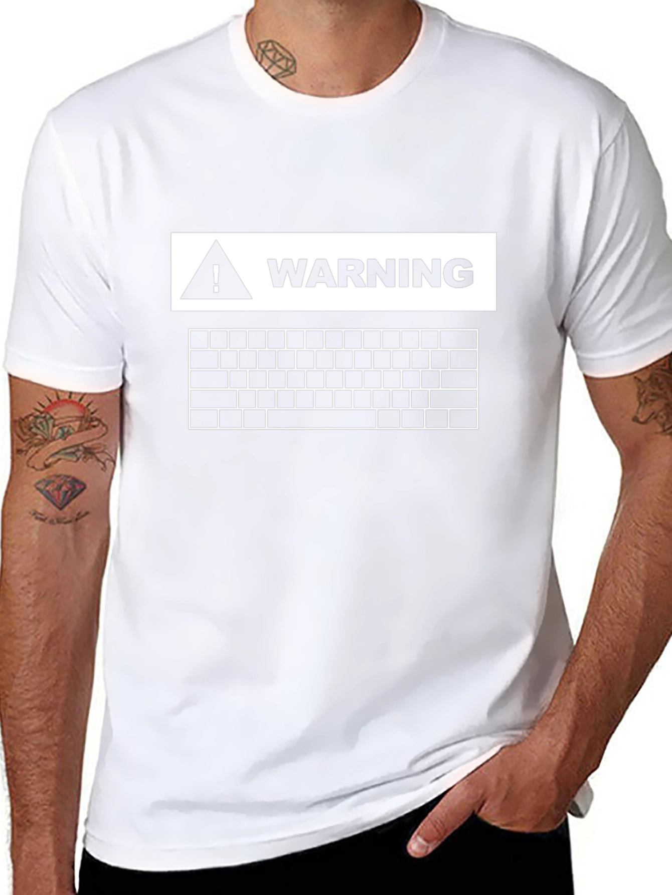 Warning Keyboard T-Shirt