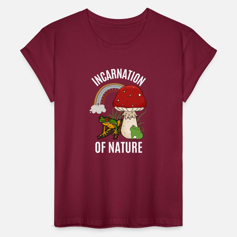 INCARNATION OF NATURE, FROGH WITH MUSHROOM, BOIS