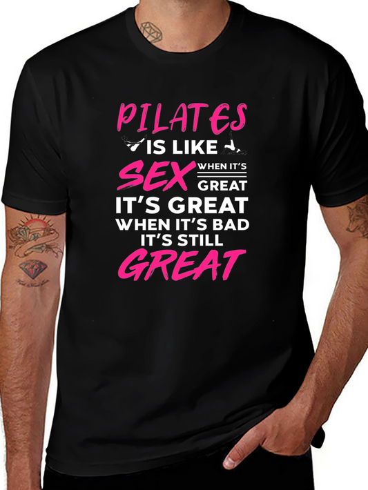 Pilates & Sex Graphic T-Shirt - Great for Workout Lovers