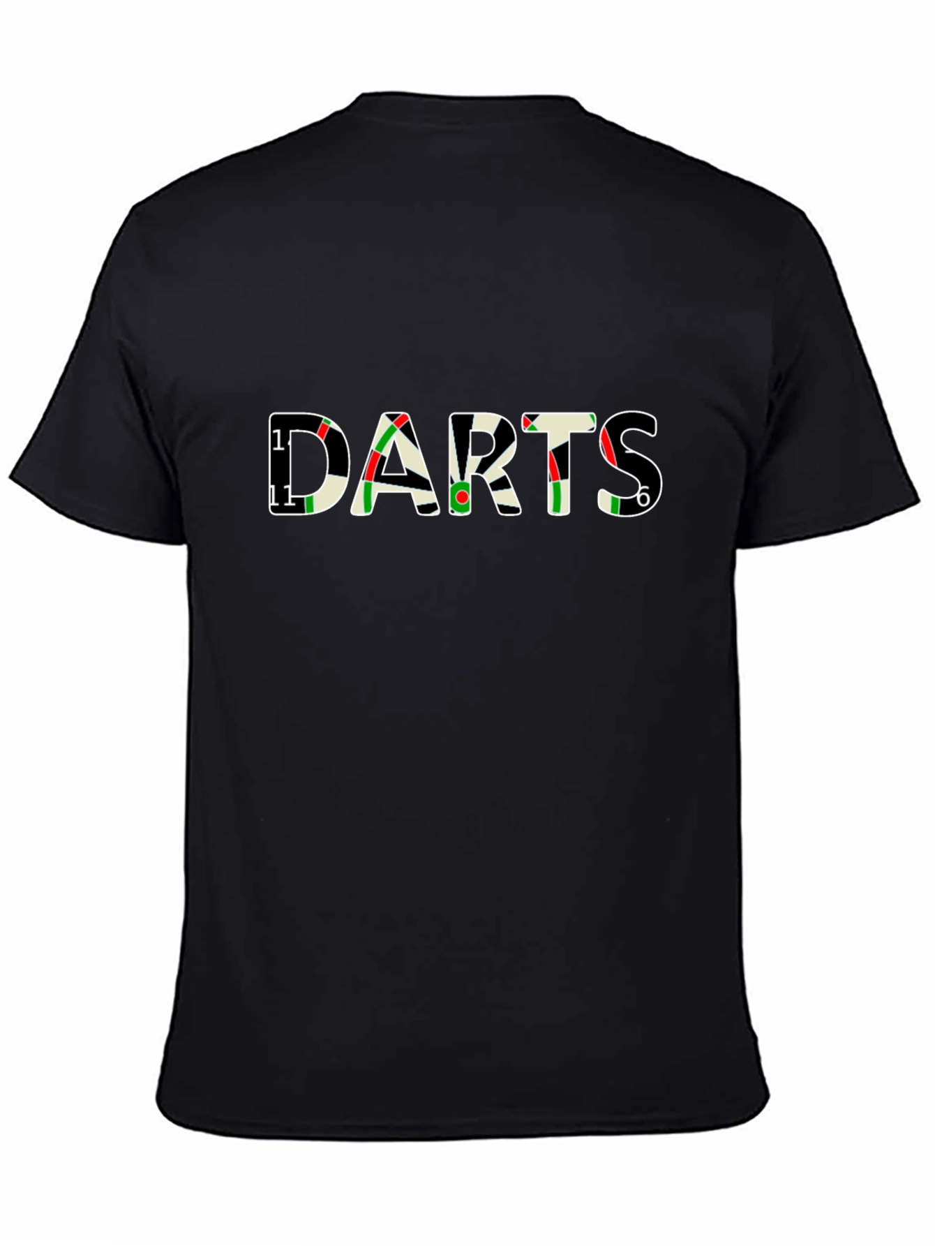 Darts Game Black Graphic Tee