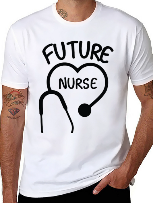 Future Nurse T-Shirt - Heart Stethoscope Design