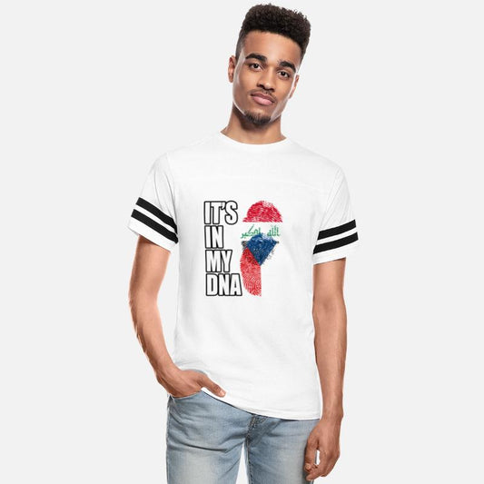 Iraq And Czech Mix Heritage DNA Flag