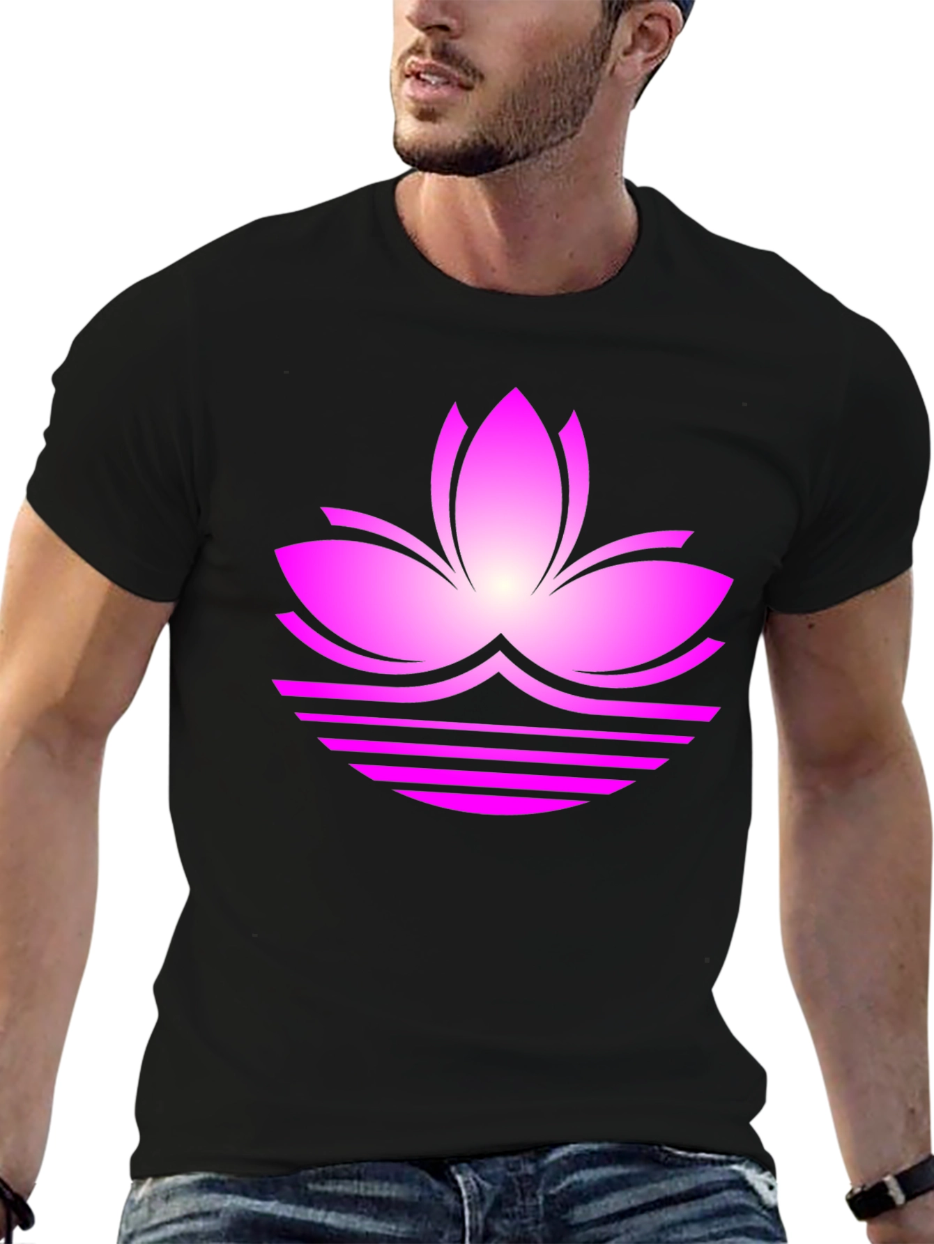 Lotus Flower Graphic Tee - Casual Comfort