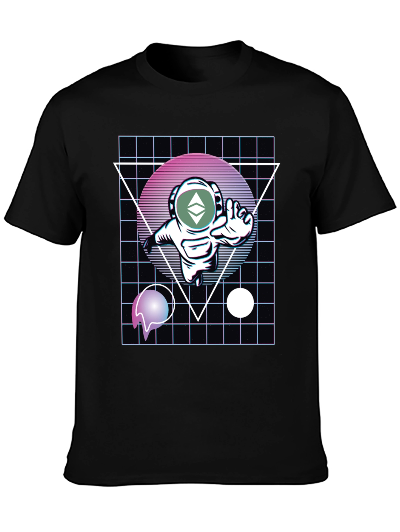 Retro Astronaut Crypto T-Shirt