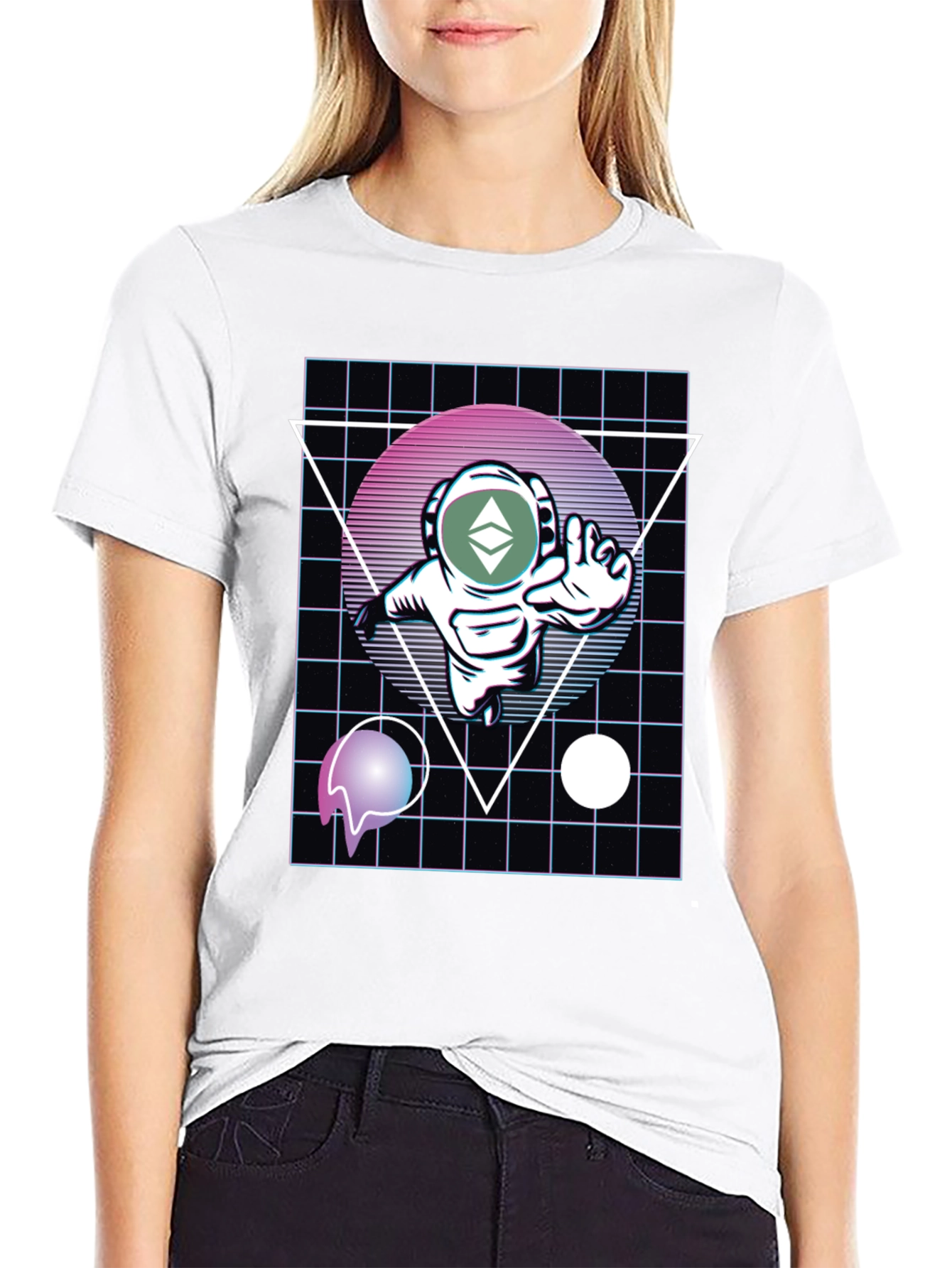 Retro Astronaut Crypto T-Shirt