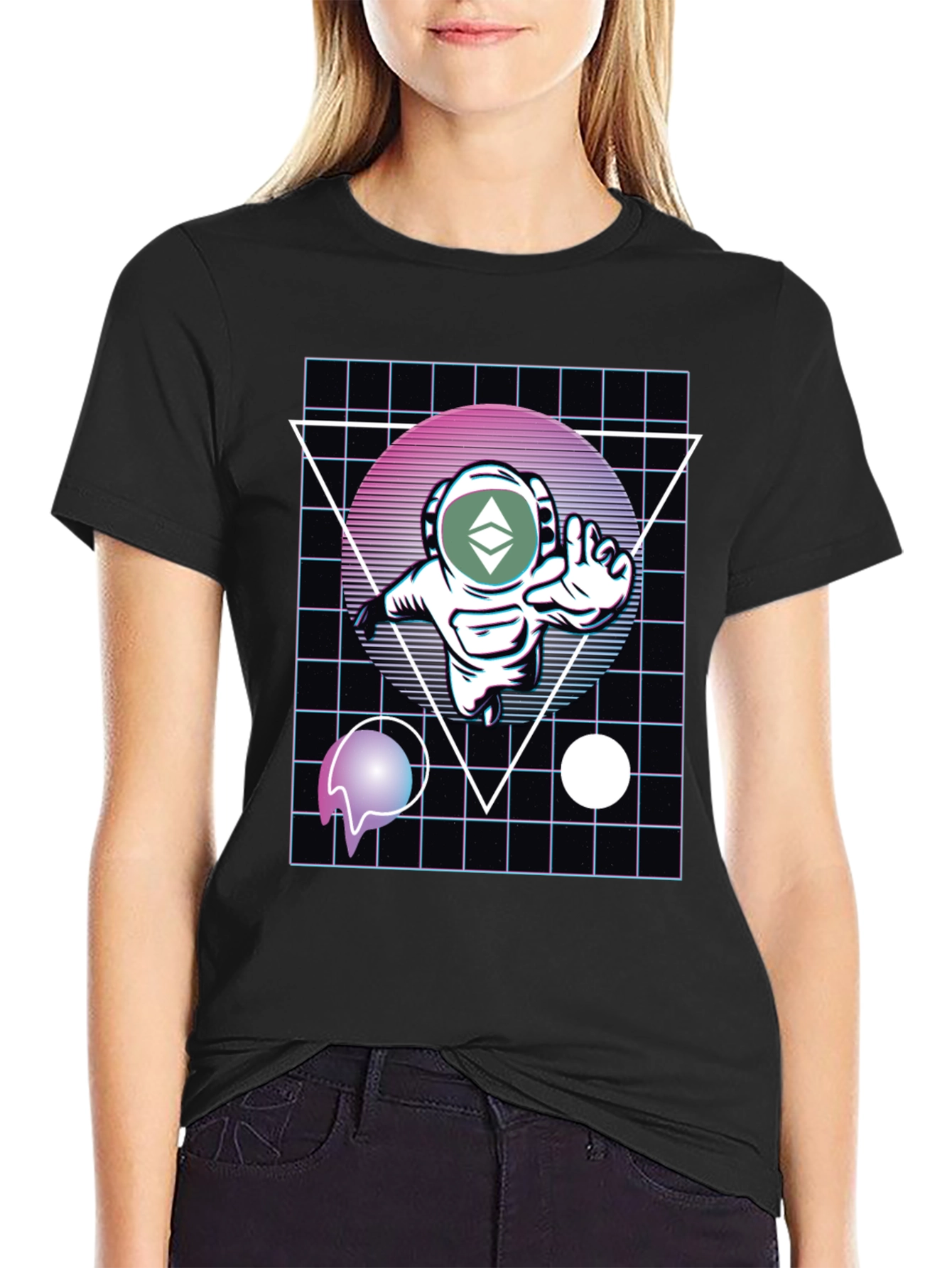 Retro Astronaut Crypto T-Shirt