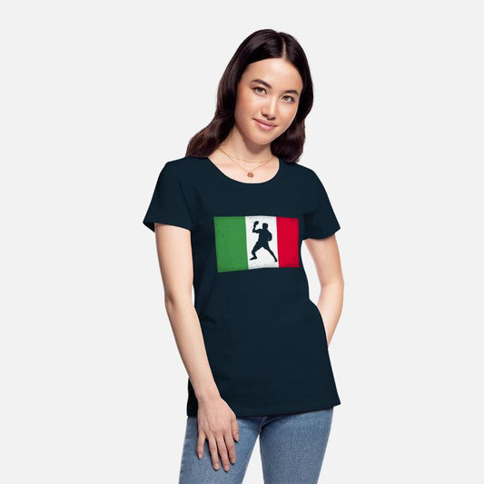 Italy Table Tennis Player Italian Flag