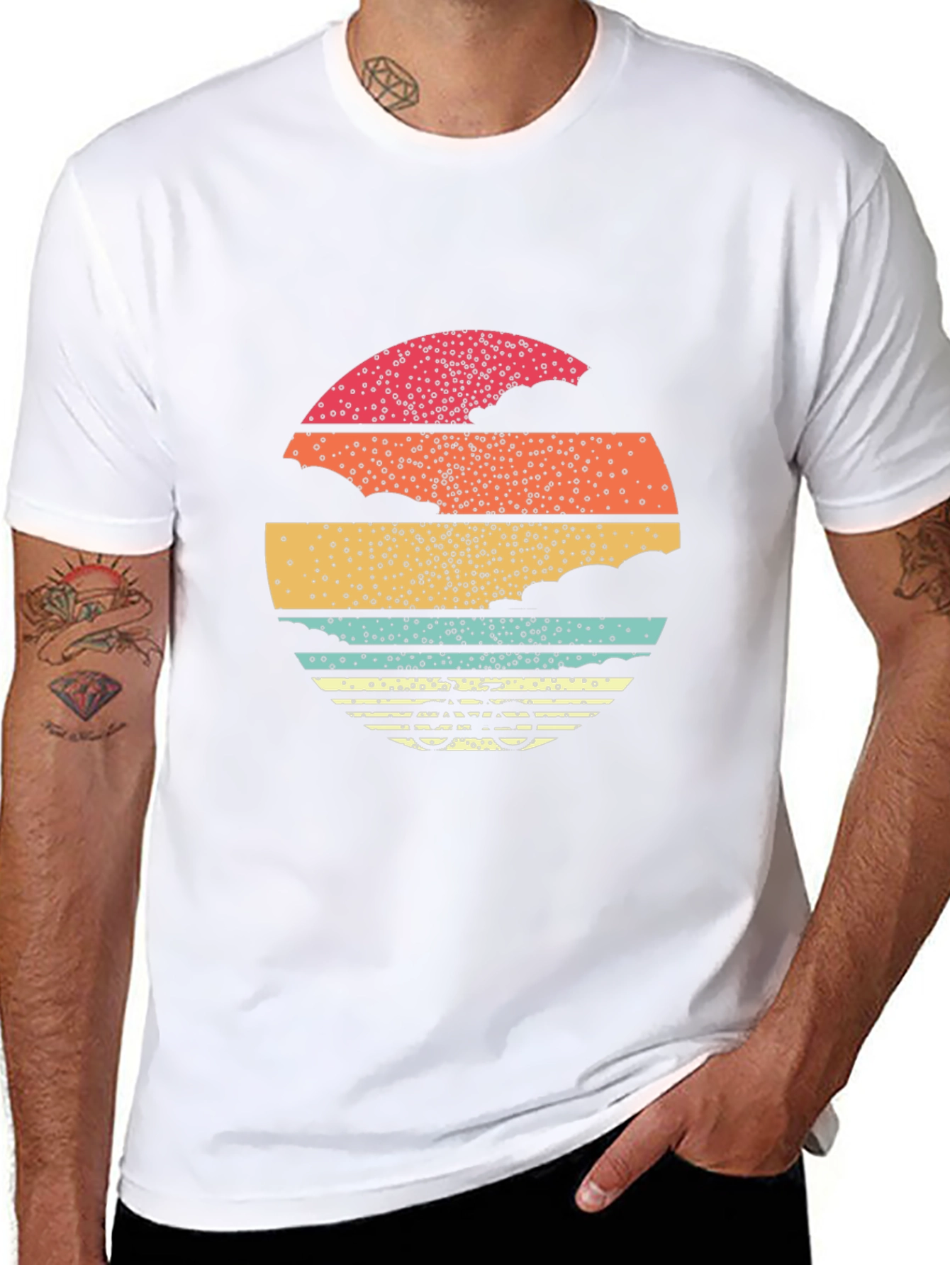 Retro Sunset Bicycle Graphic Tee
