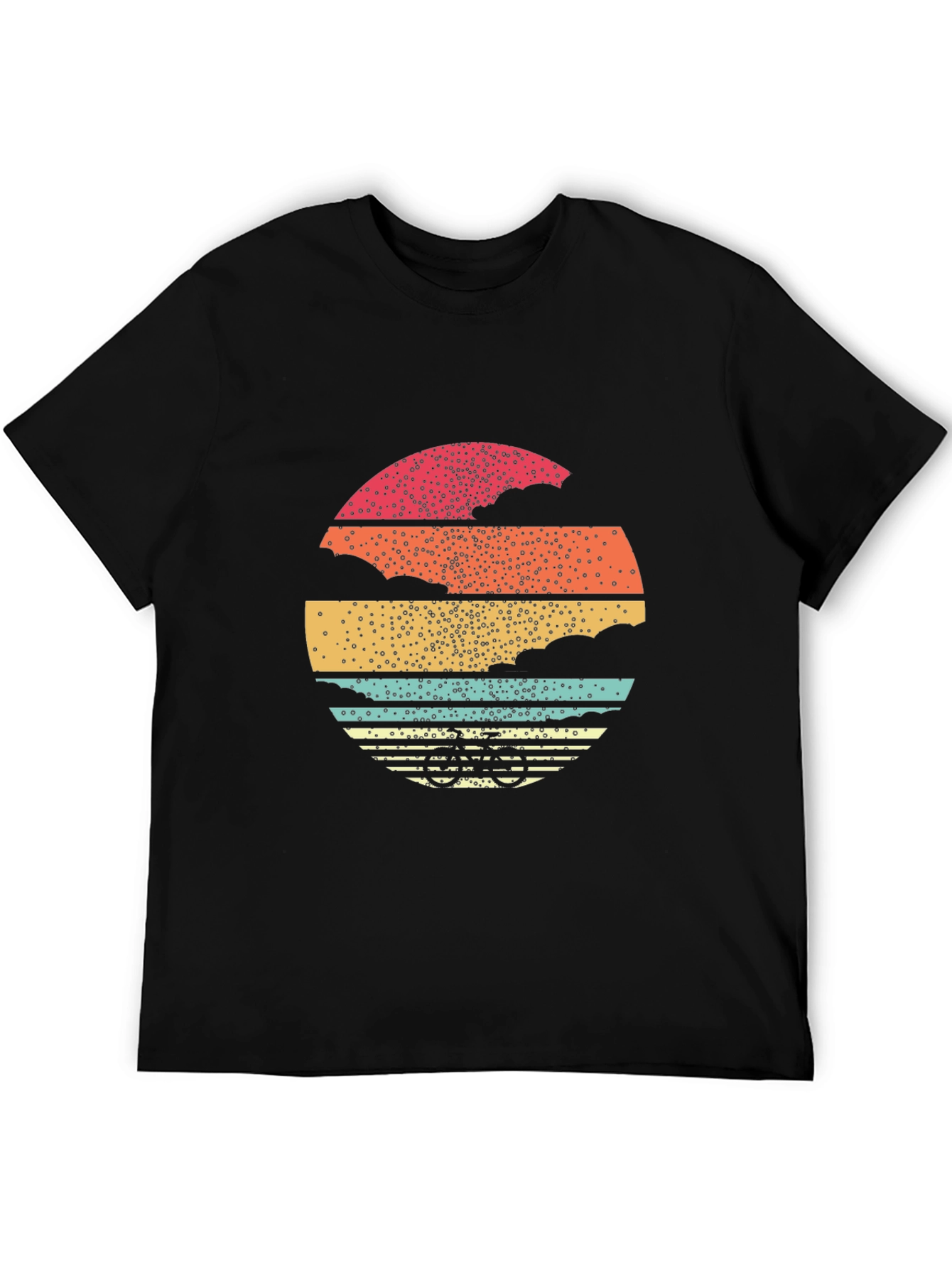 Retro Sunset Bicycle Graphic Tee