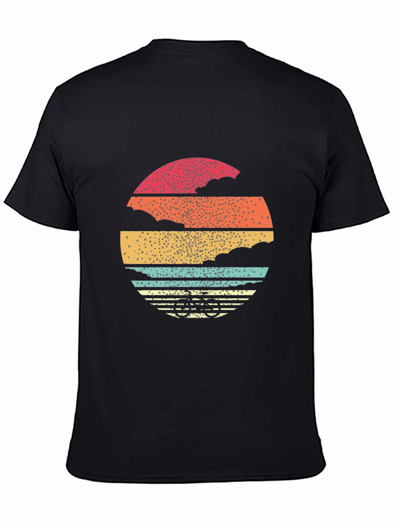 Retro Sunset Bicycle Graphic Tee