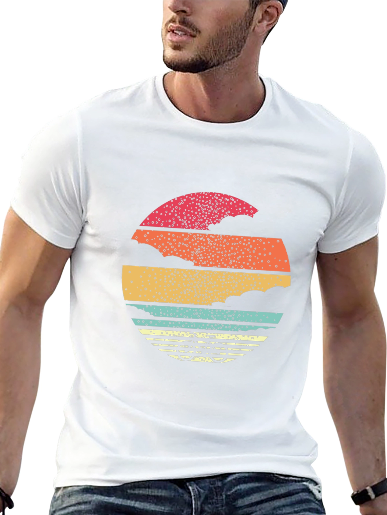 Retro Sunset Bicycle Graphic Tee