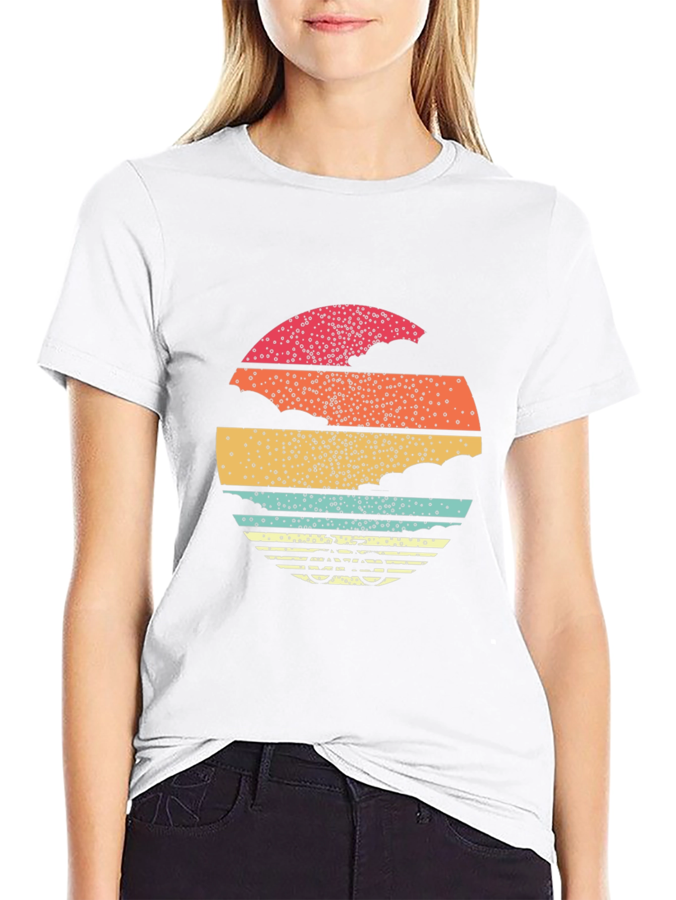 Retro Sunset Bicycle Graphic Tee