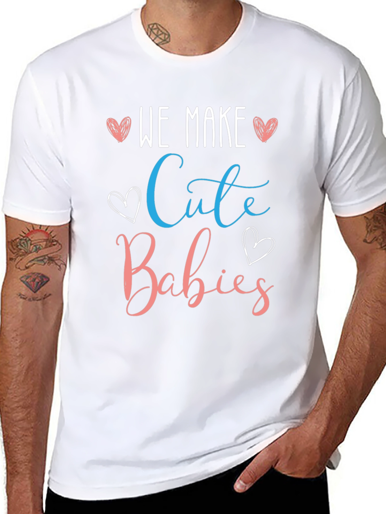 We Make Cute Babies T-Shirt - Gender Reveal Tee