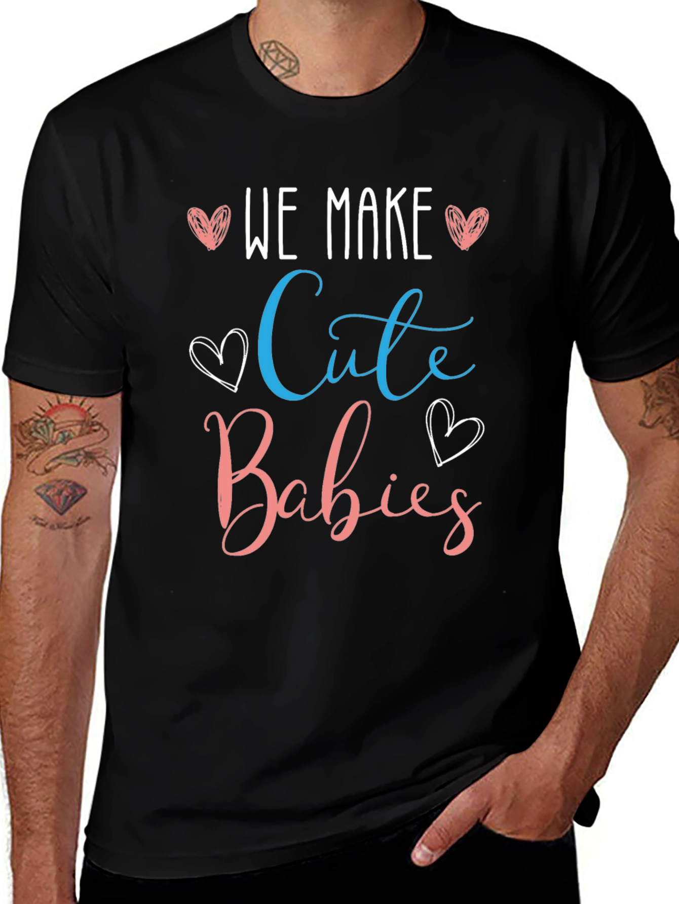 We Make Cute Babies T-Shirt - Gender Reveal Tee