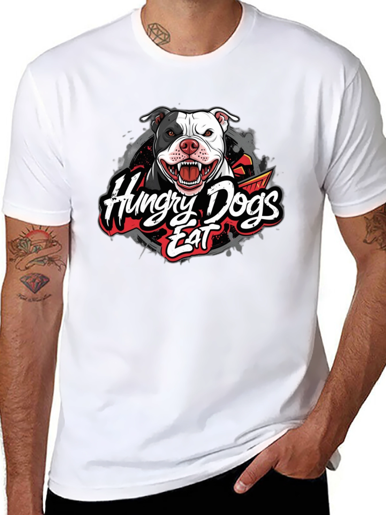 Hungry Dogs Graphic T-Shirt