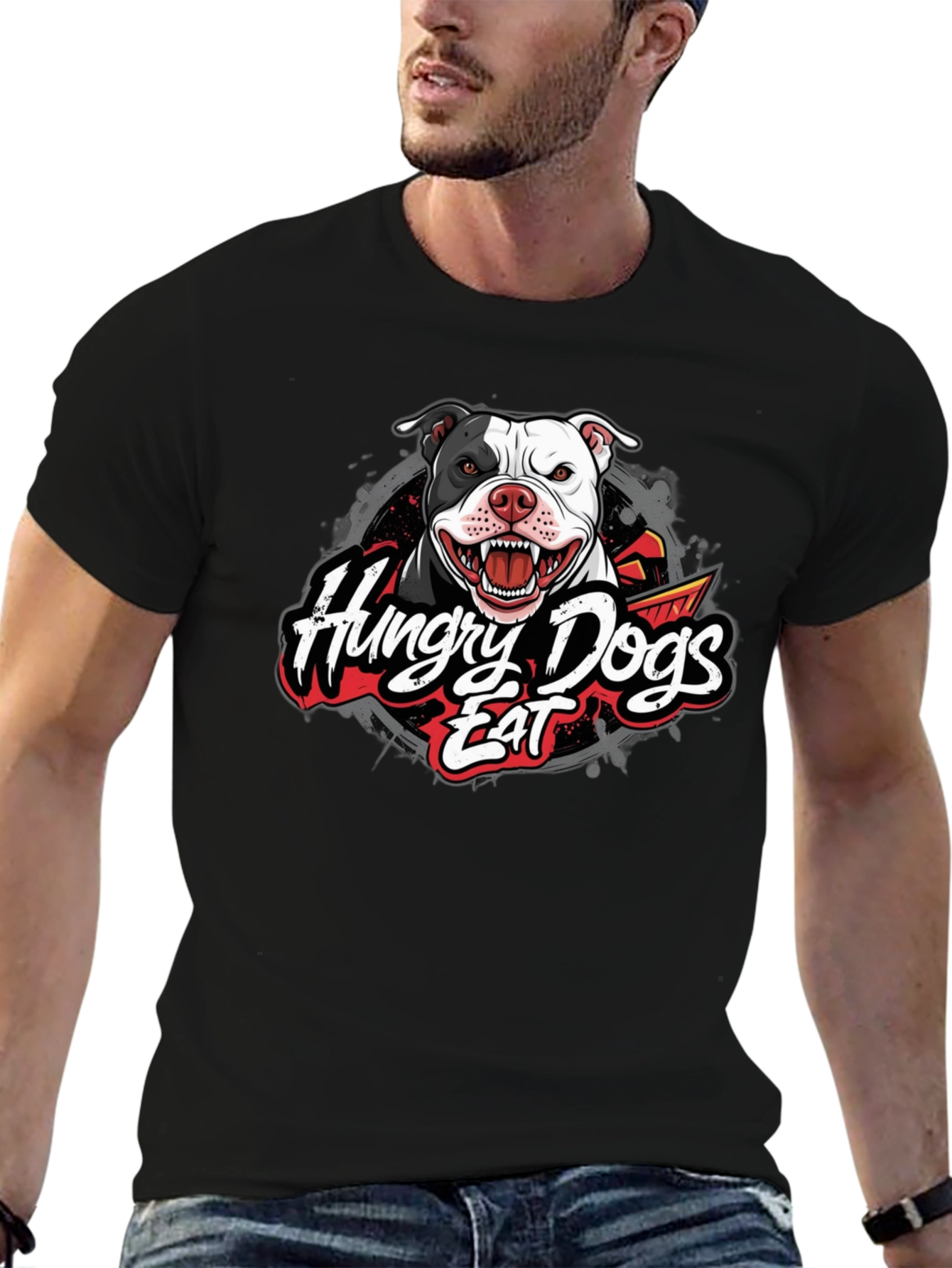 Hungry Dogs Graphic T-Shirt