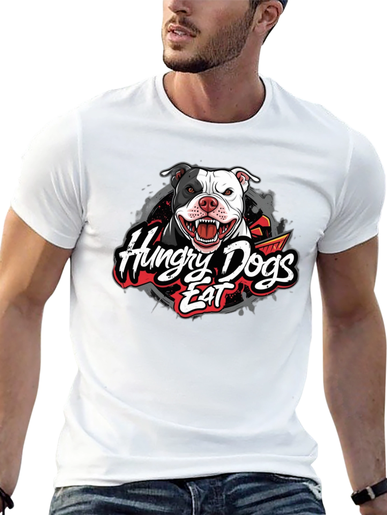 Hungry Dogs Graphic T-Shirt