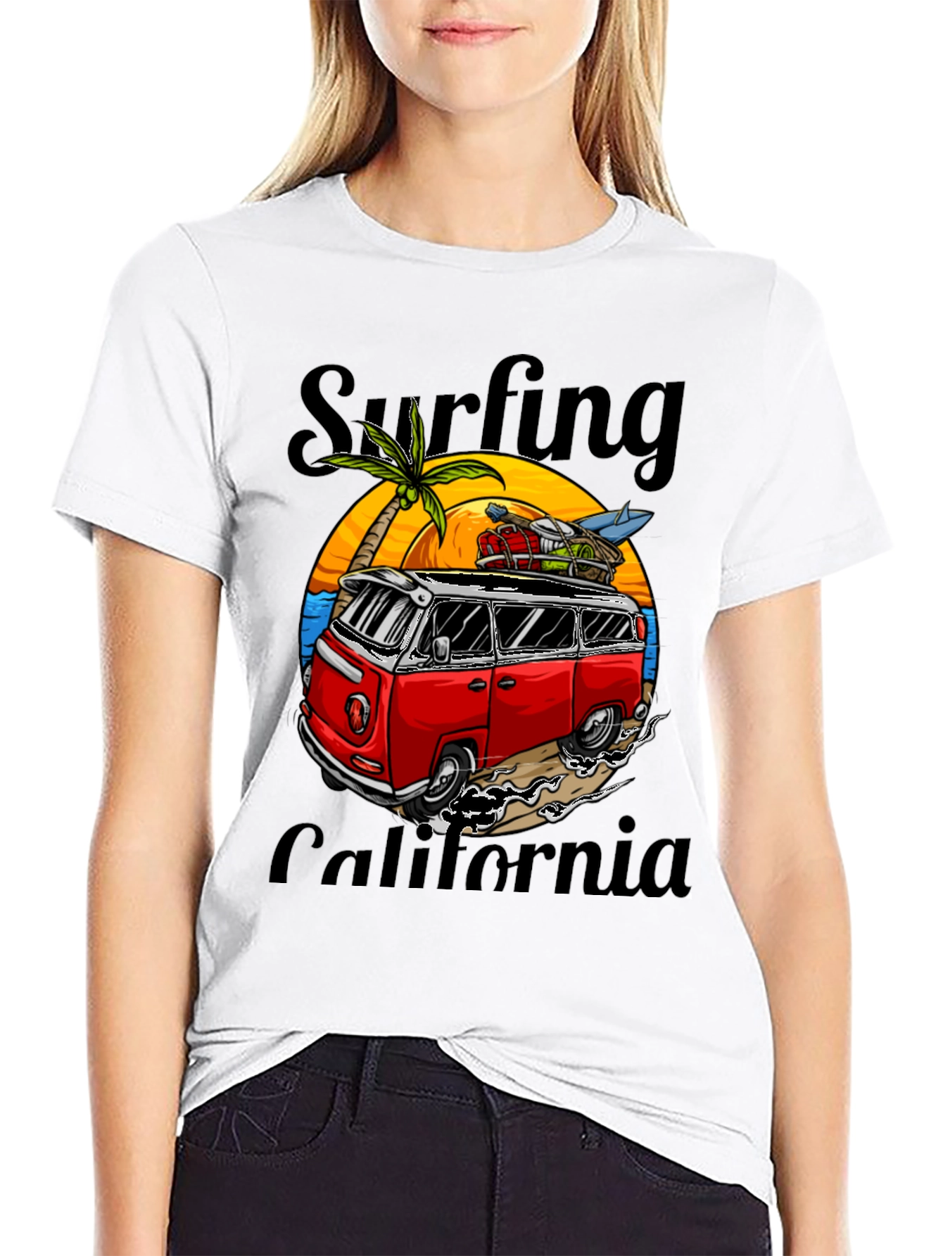 Surfing California Graphic Tee