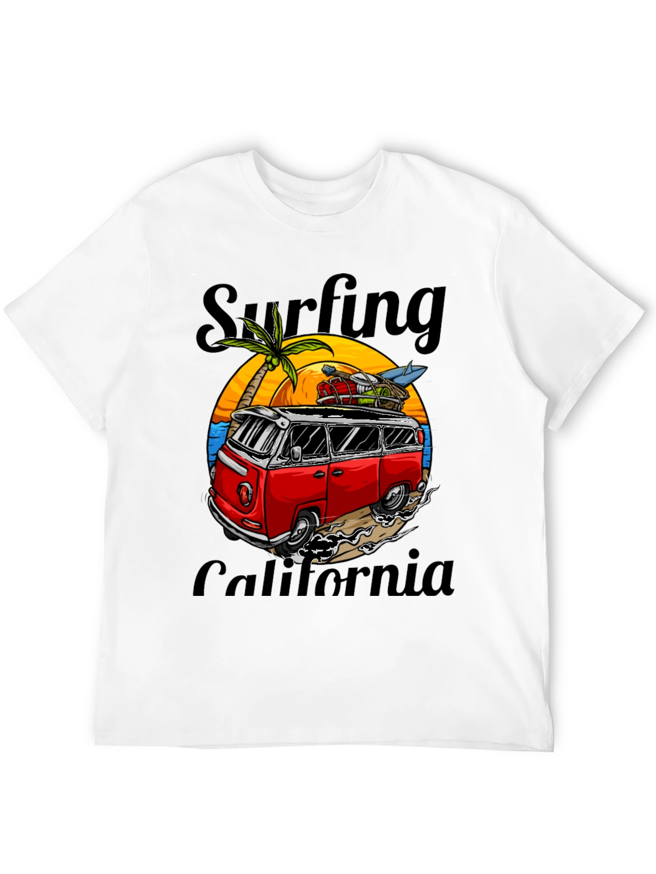 Surfing California Graphic Tee