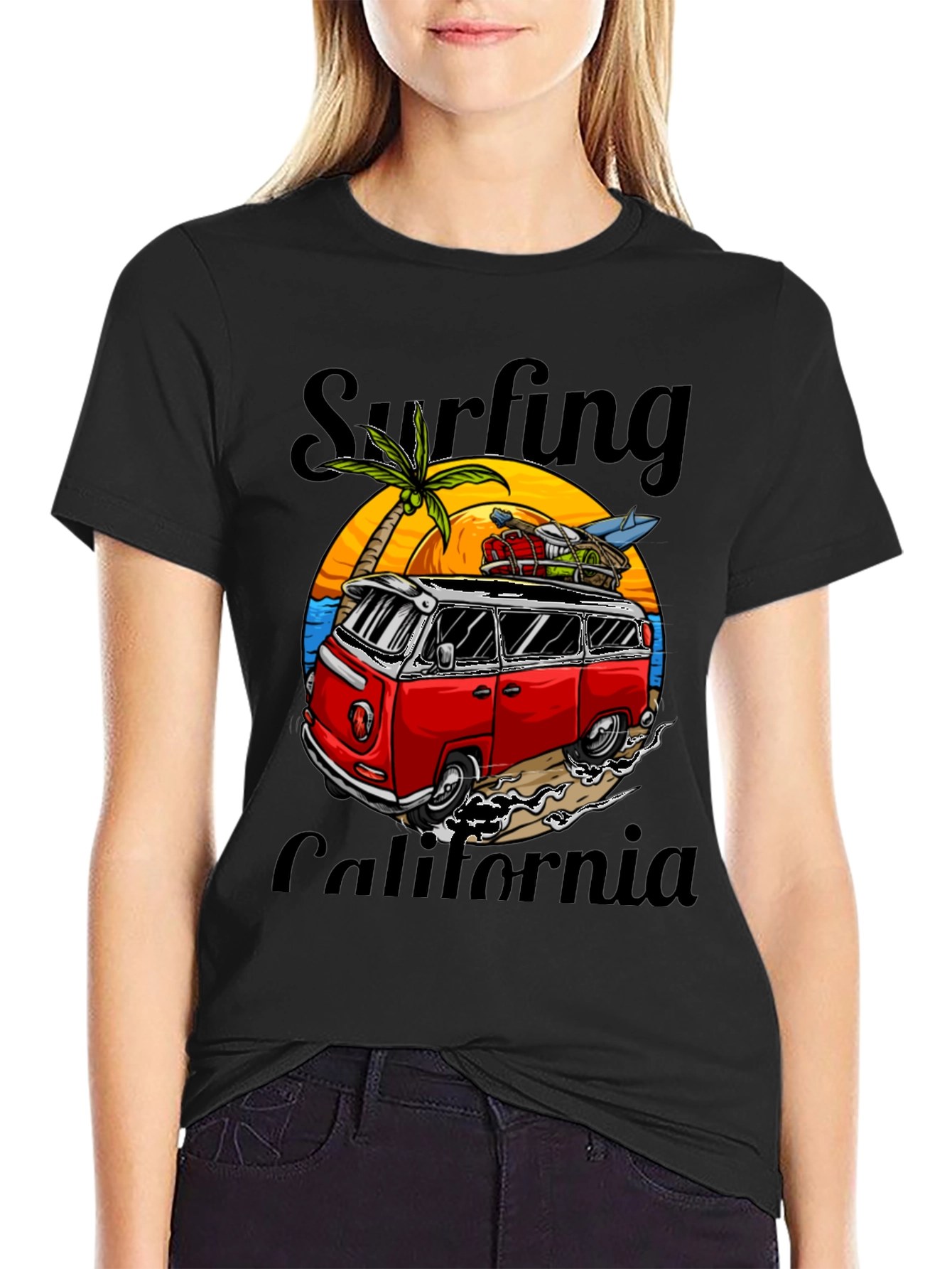 Surfing California Graphic Tee
