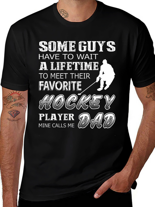 Hockey Dad T-Shirt - Favorite Player Gift