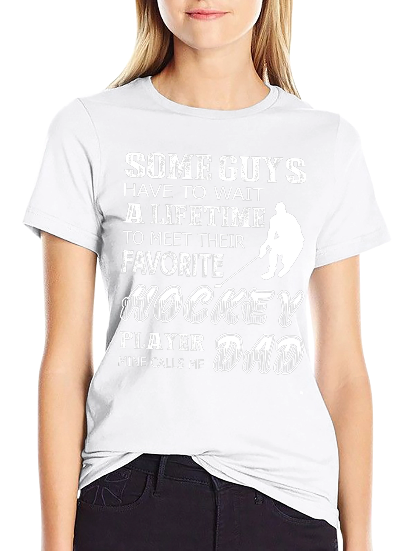 Hockey Dad T-Shirt - Favorite Player Gift