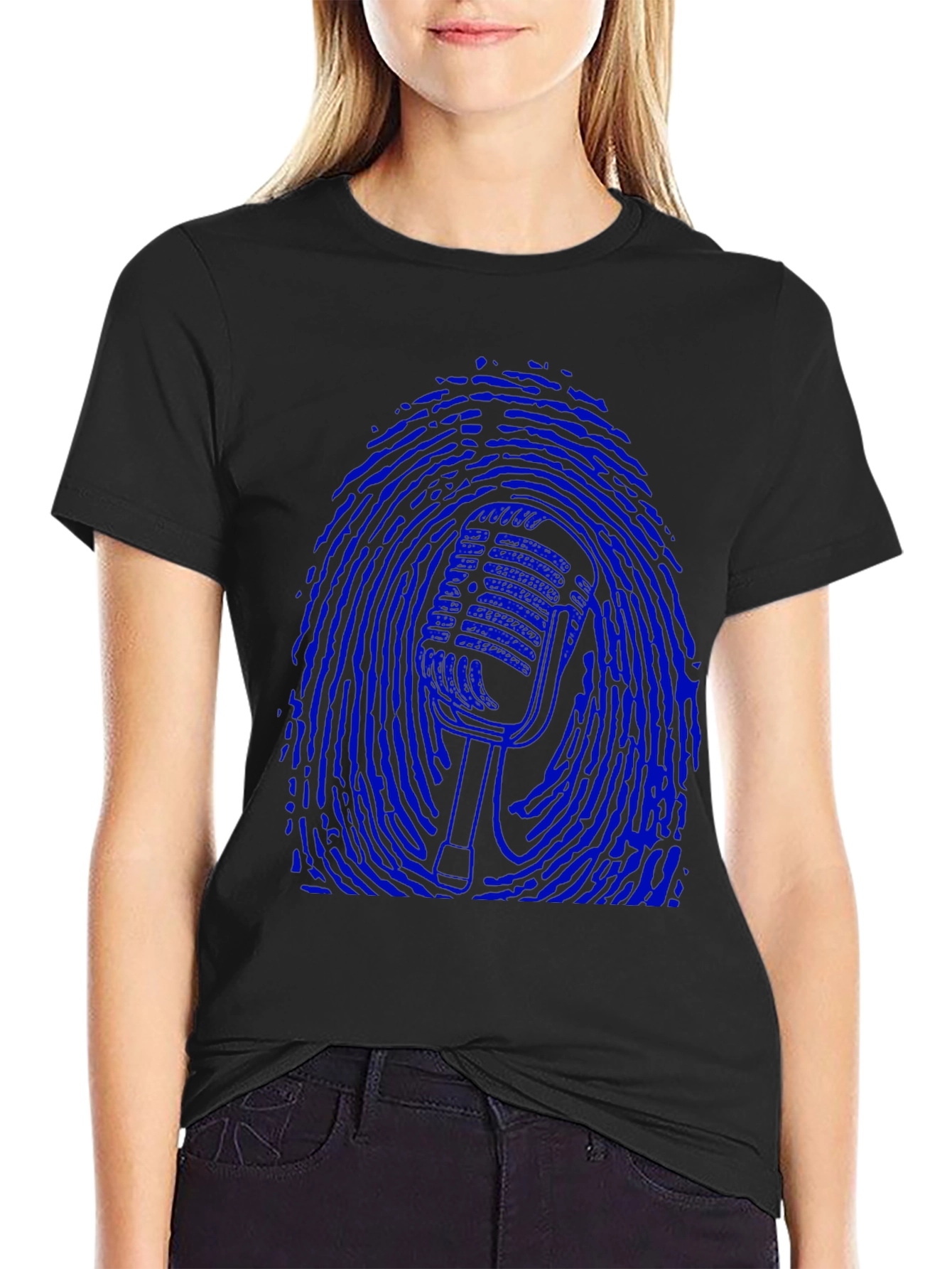 Blue Microphone Fingerprint T-Shirt