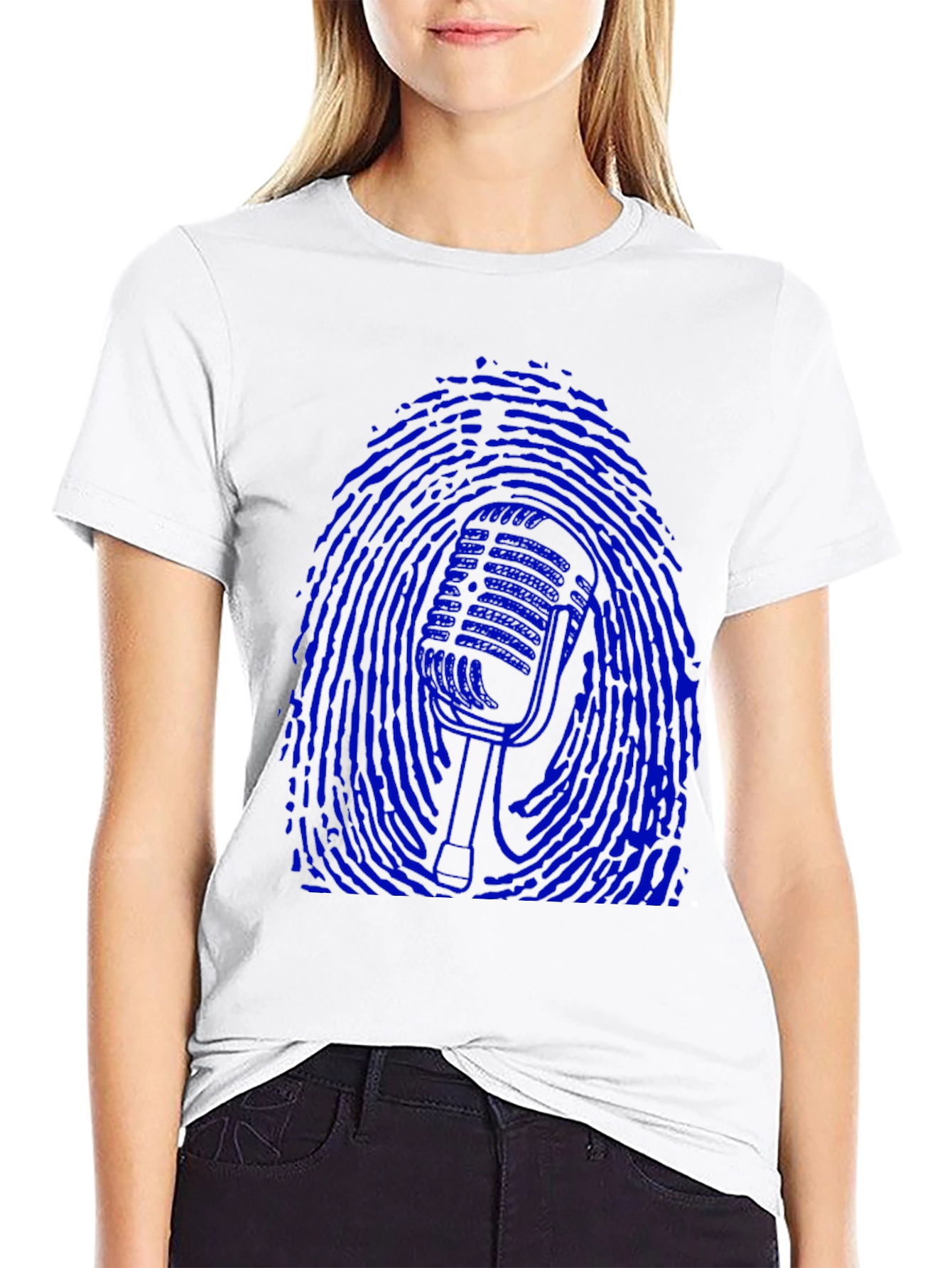 Blue Microphone Fingerprint T-Shirt