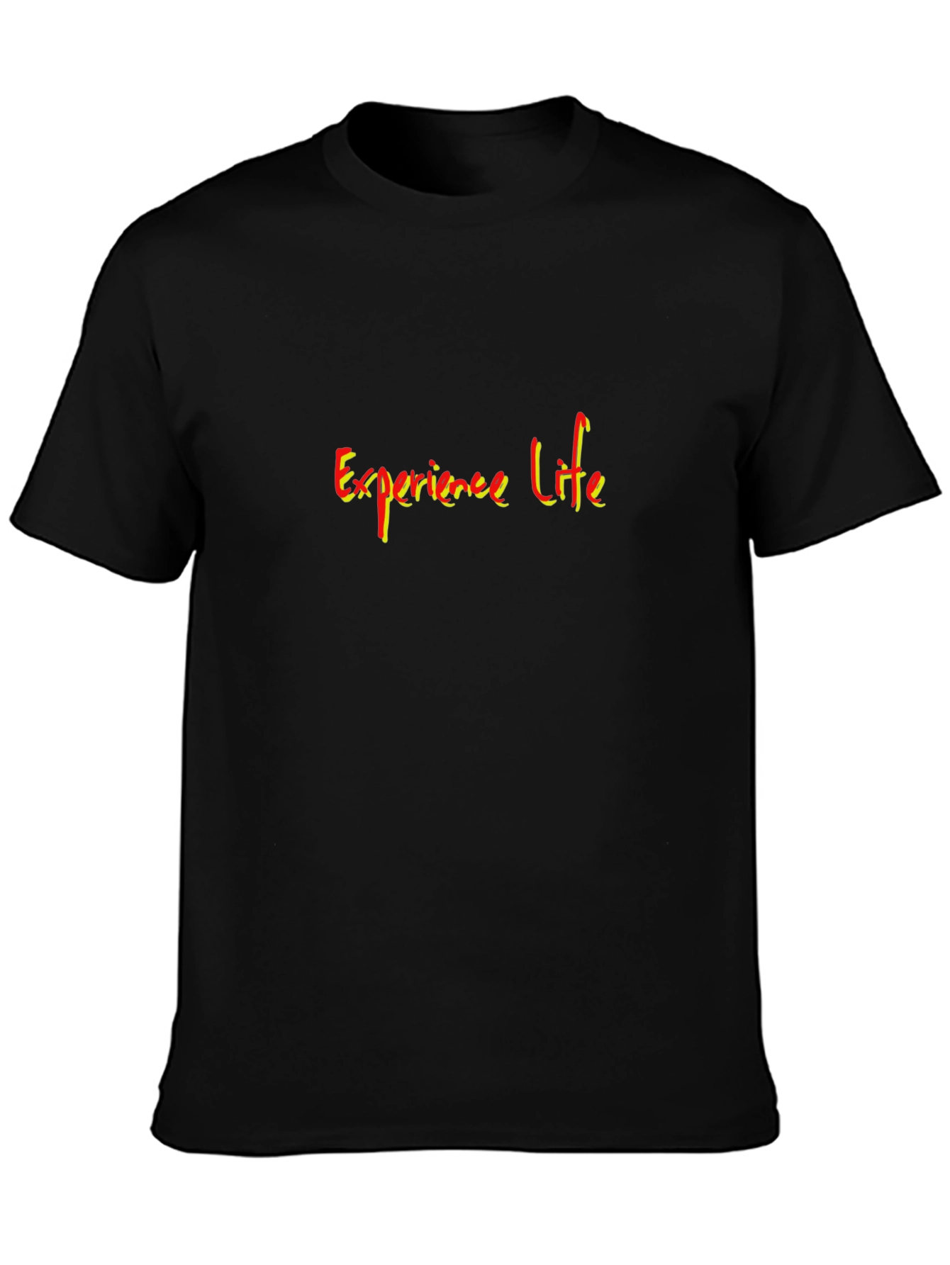 Experience Life Graphic Tee - Stylish Black T-Shirt