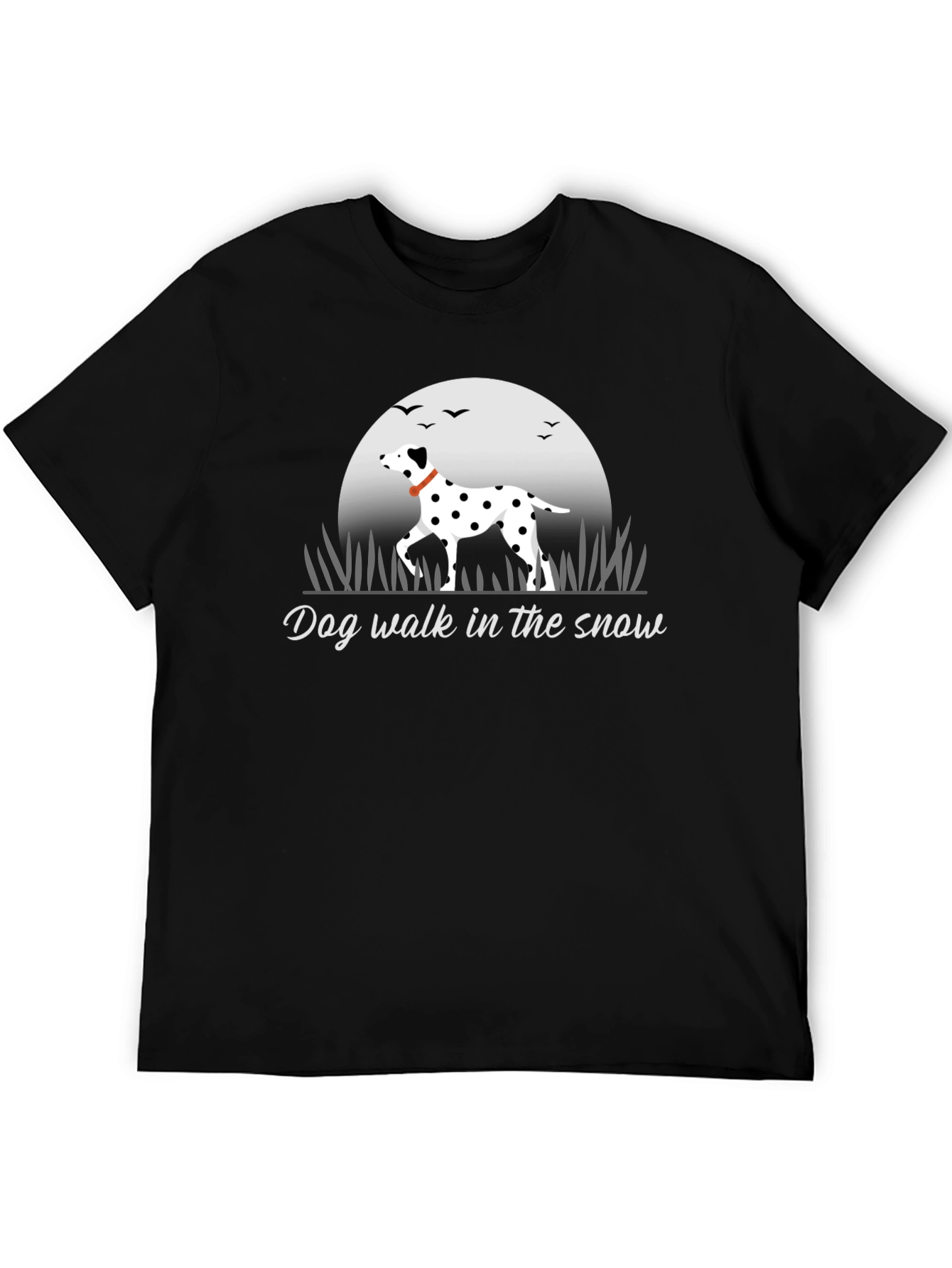 Dog Walk in the Snow T-Shirt