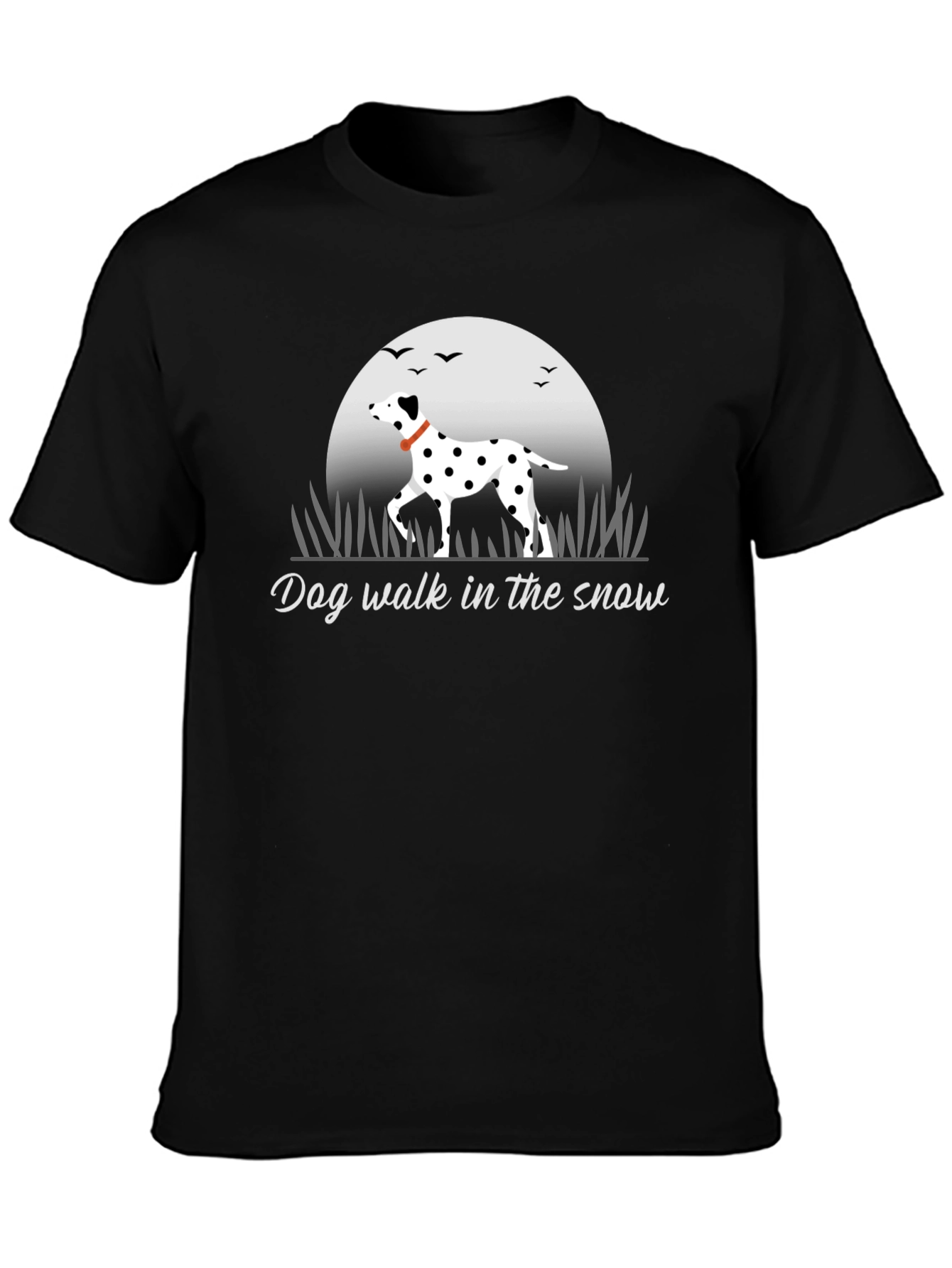 Dog Walk in the Snow T-Shirt